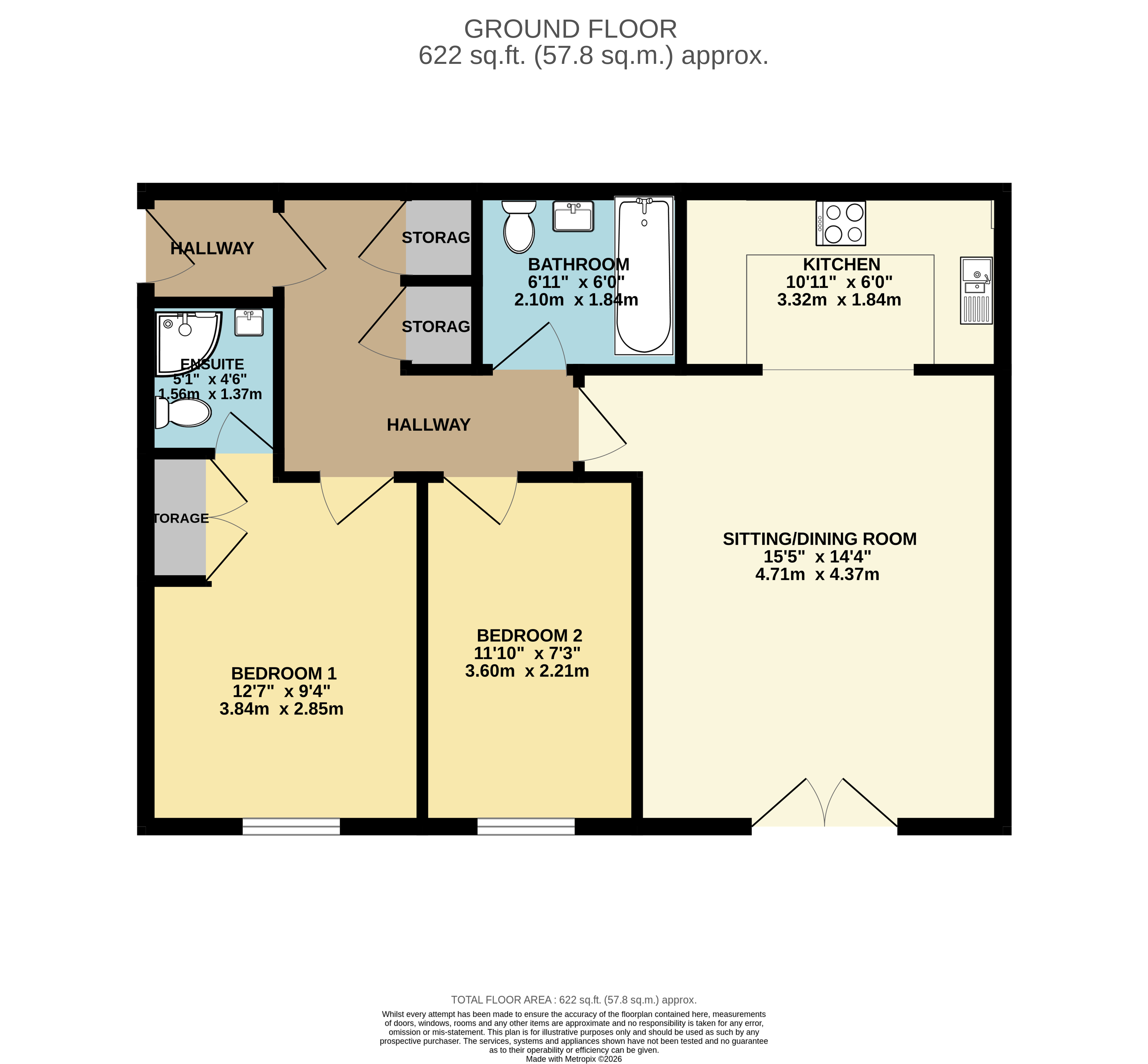 65, Whites Way, Southampton floorplan