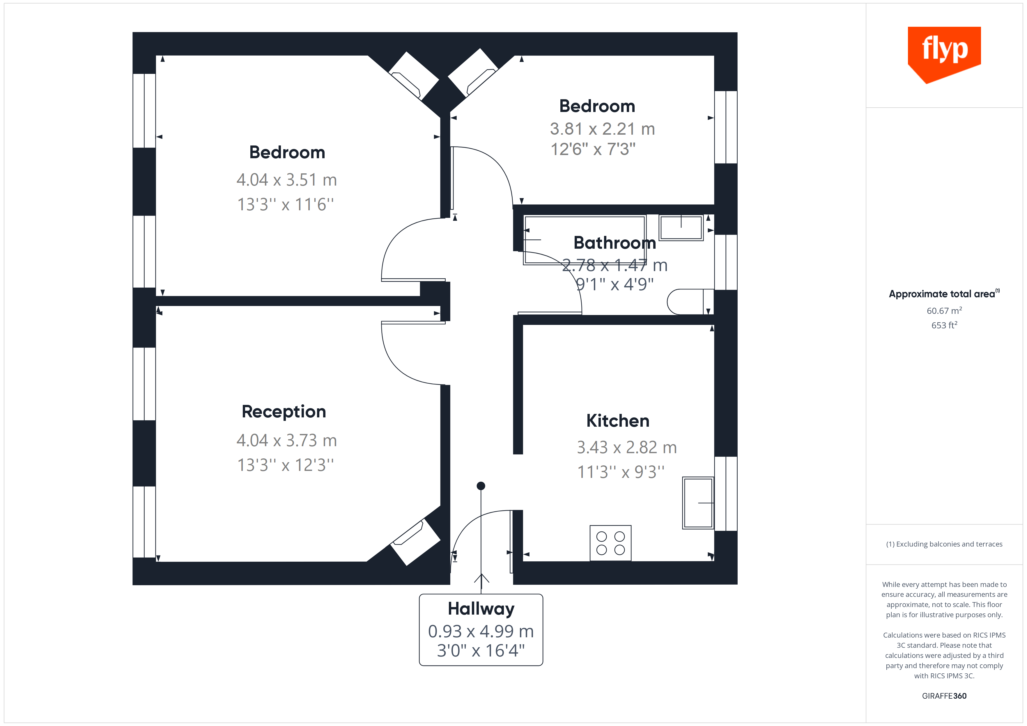 35, Hortensia House, Hortensia Street, London floorplan