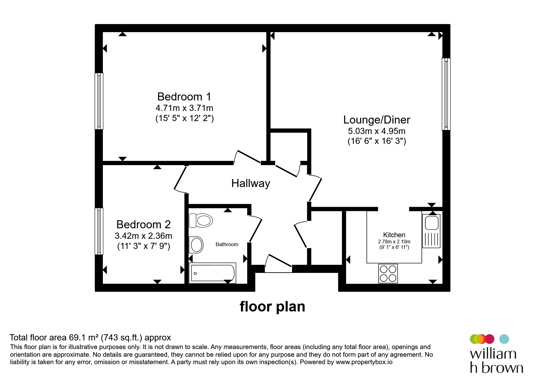 60, Merrifield Court, WELWYN GARDEN CITY floorplan