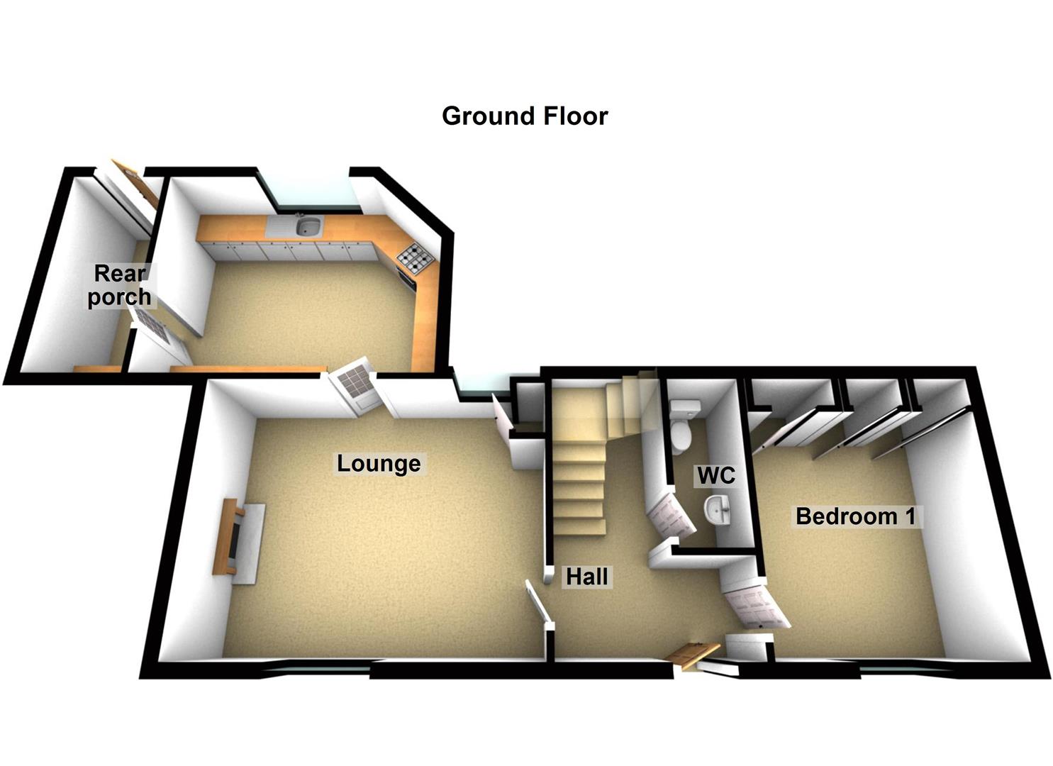 3 bed terraced house for sale in High Street, Burrelton, Blairgowrie