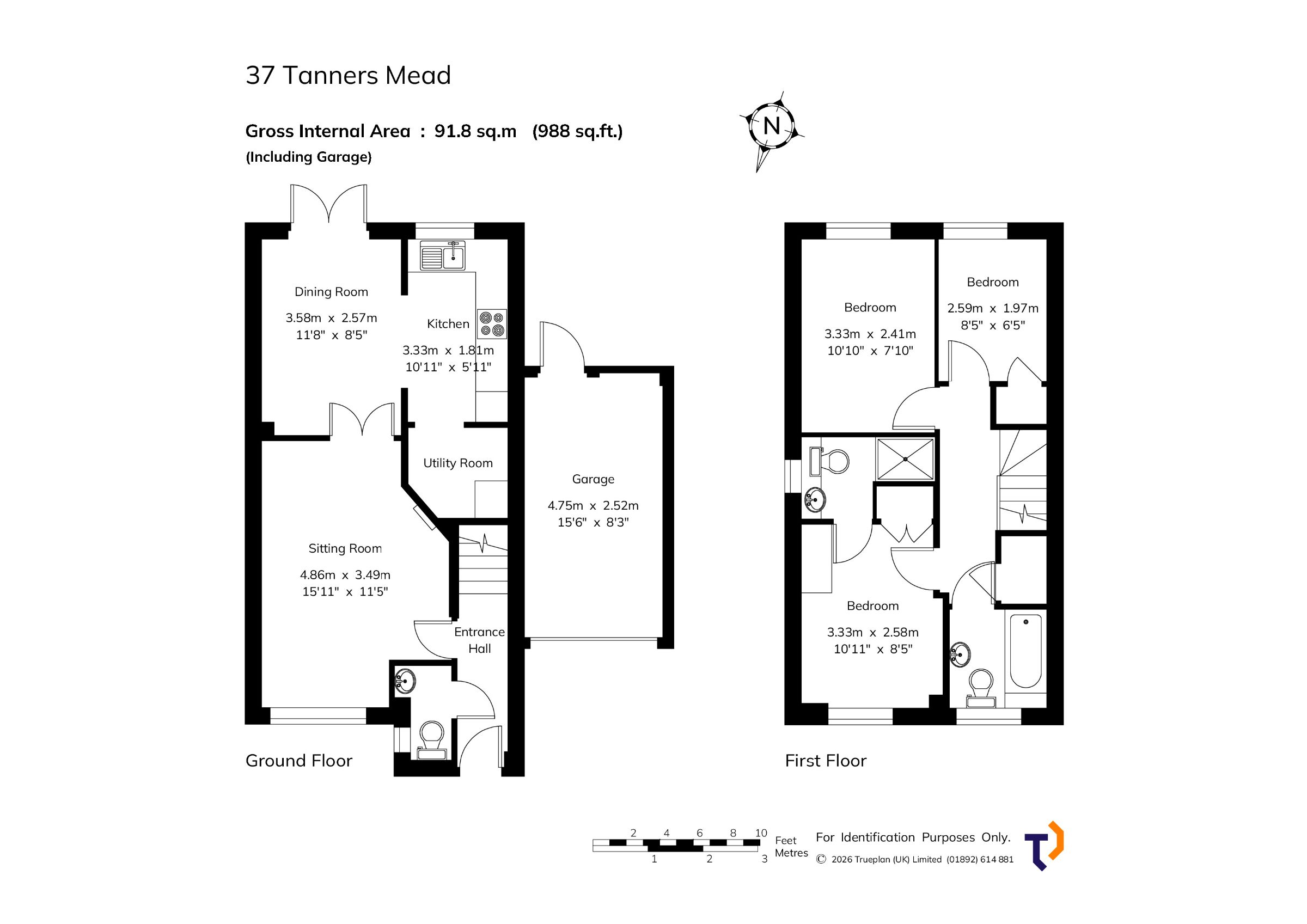 37 Tanners Mead, Edenbridge floorplan