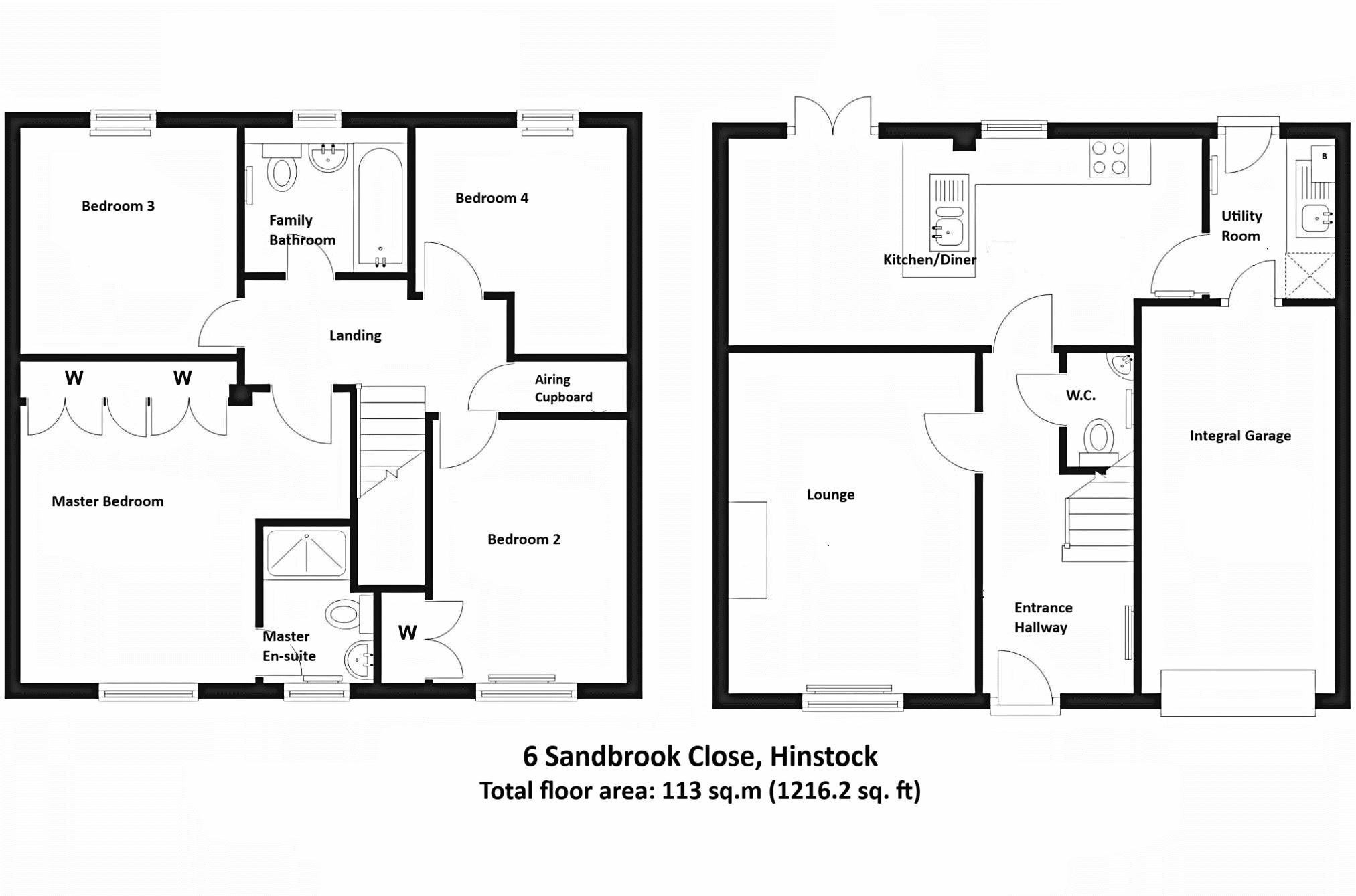 6, Sandbrook Close, Market Drayton floorplan