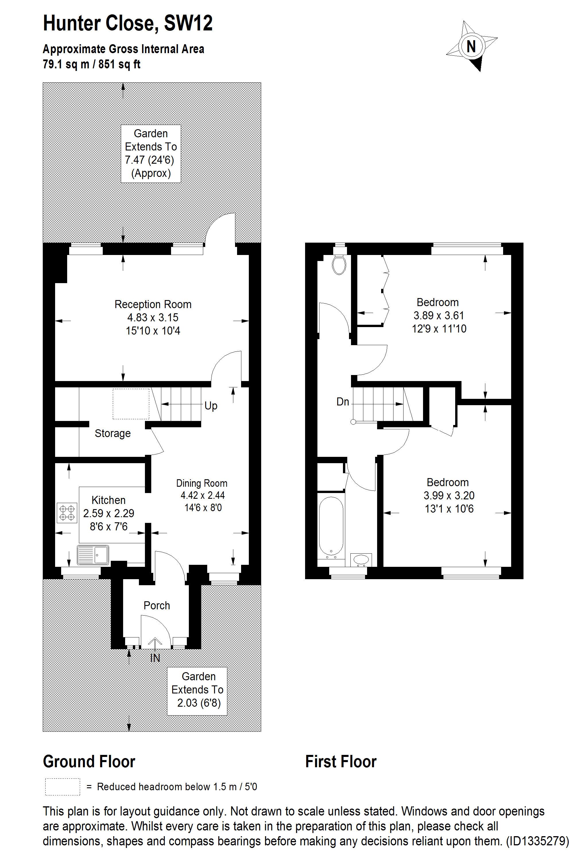 31, Hunter Close, London floorplan