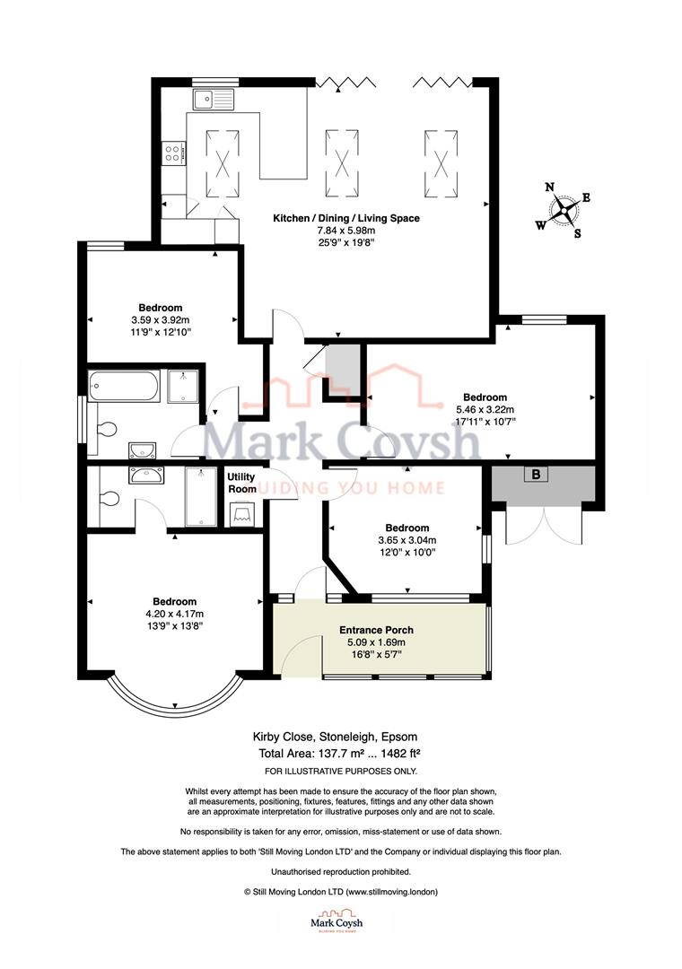 Kirby Close, Epsom floorplan