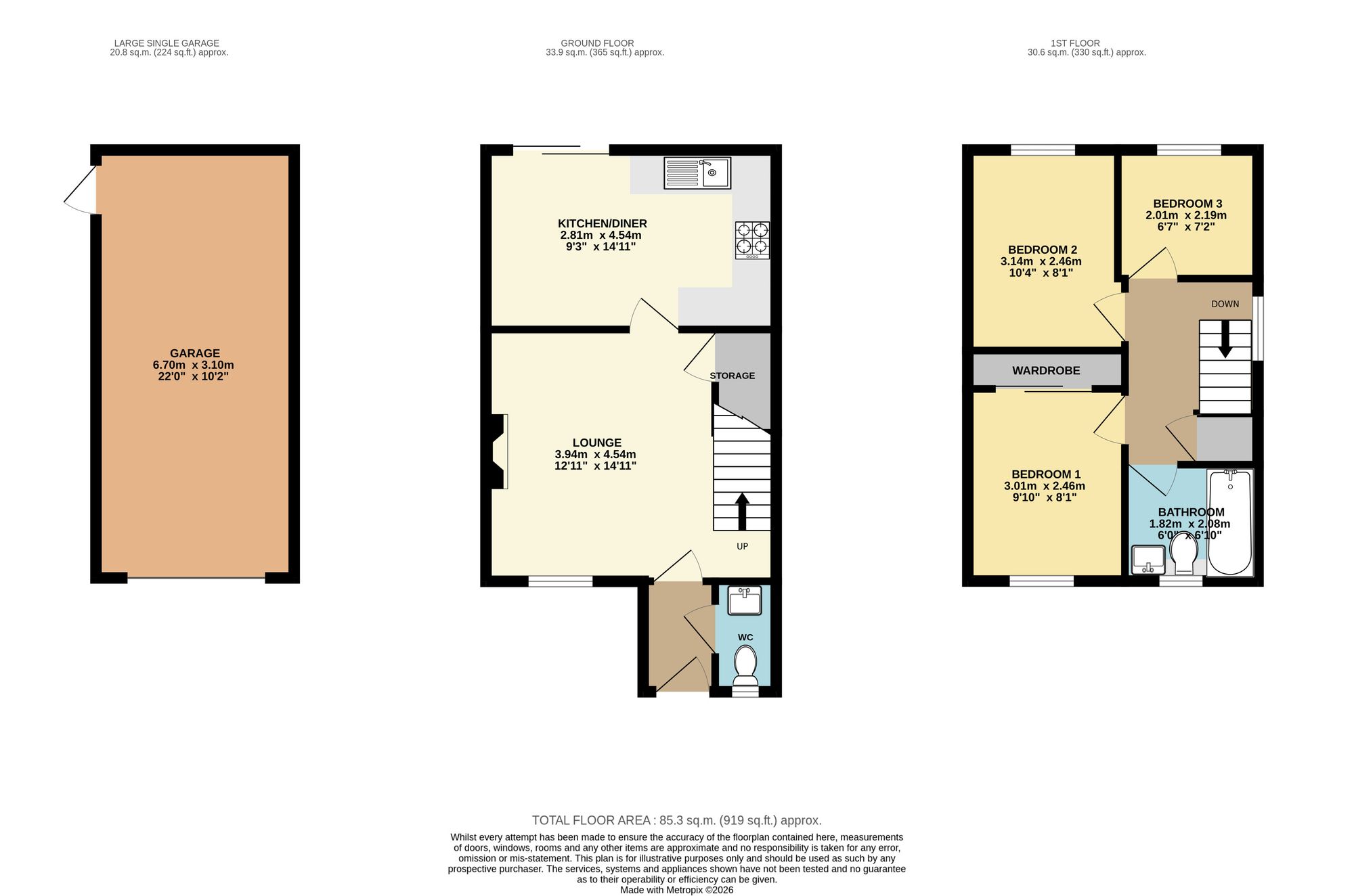 53 Copenhagen Road, Chesterfield floorplan