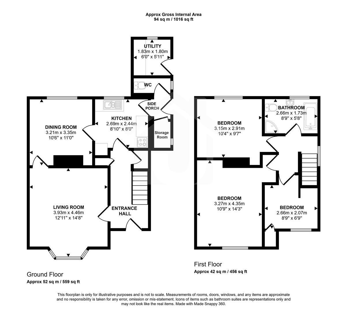26, James Street, Anstey floorplan