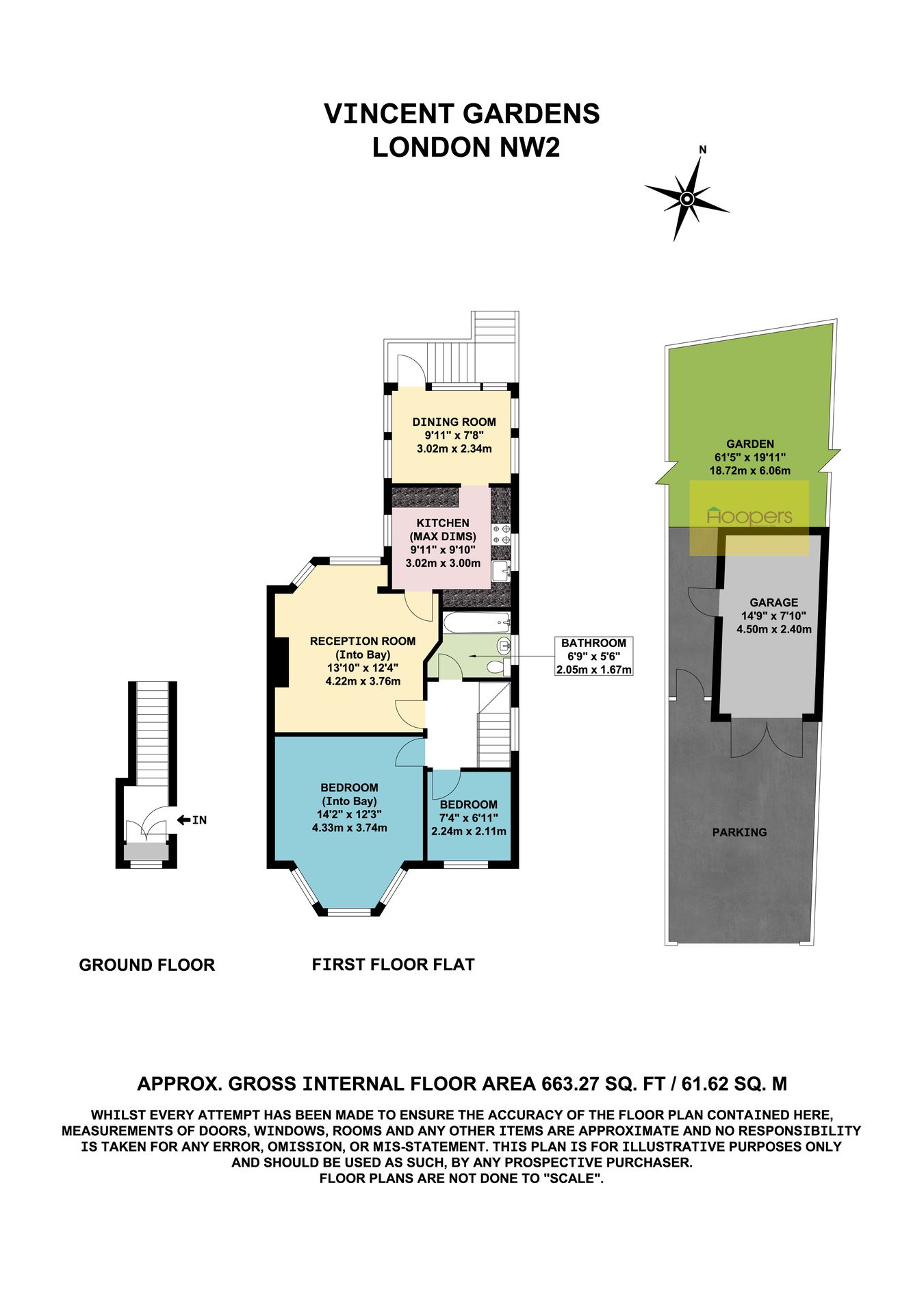 65a, Vincent Gardens, London floorplan
