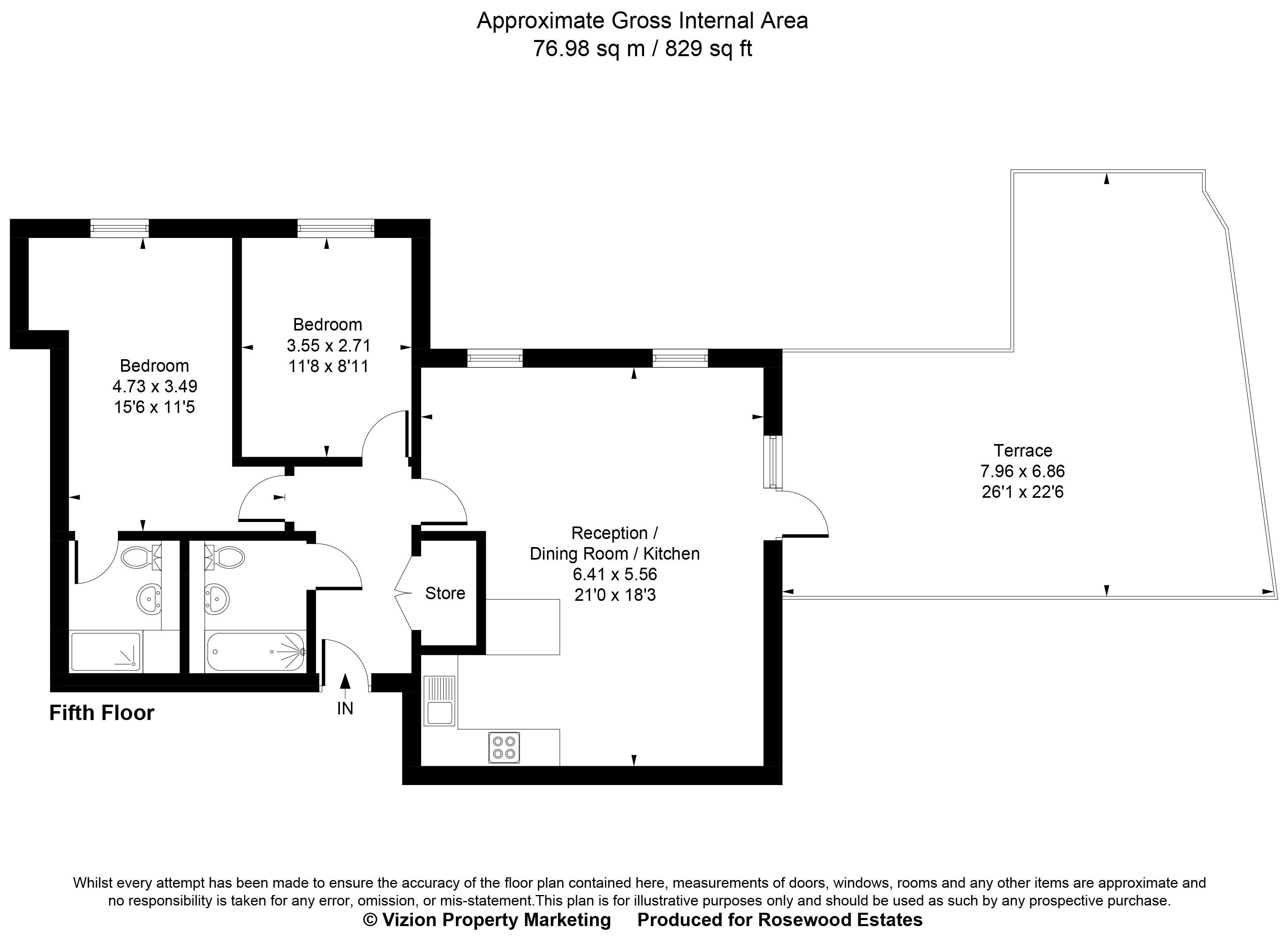 Perry Vale, London floorplan