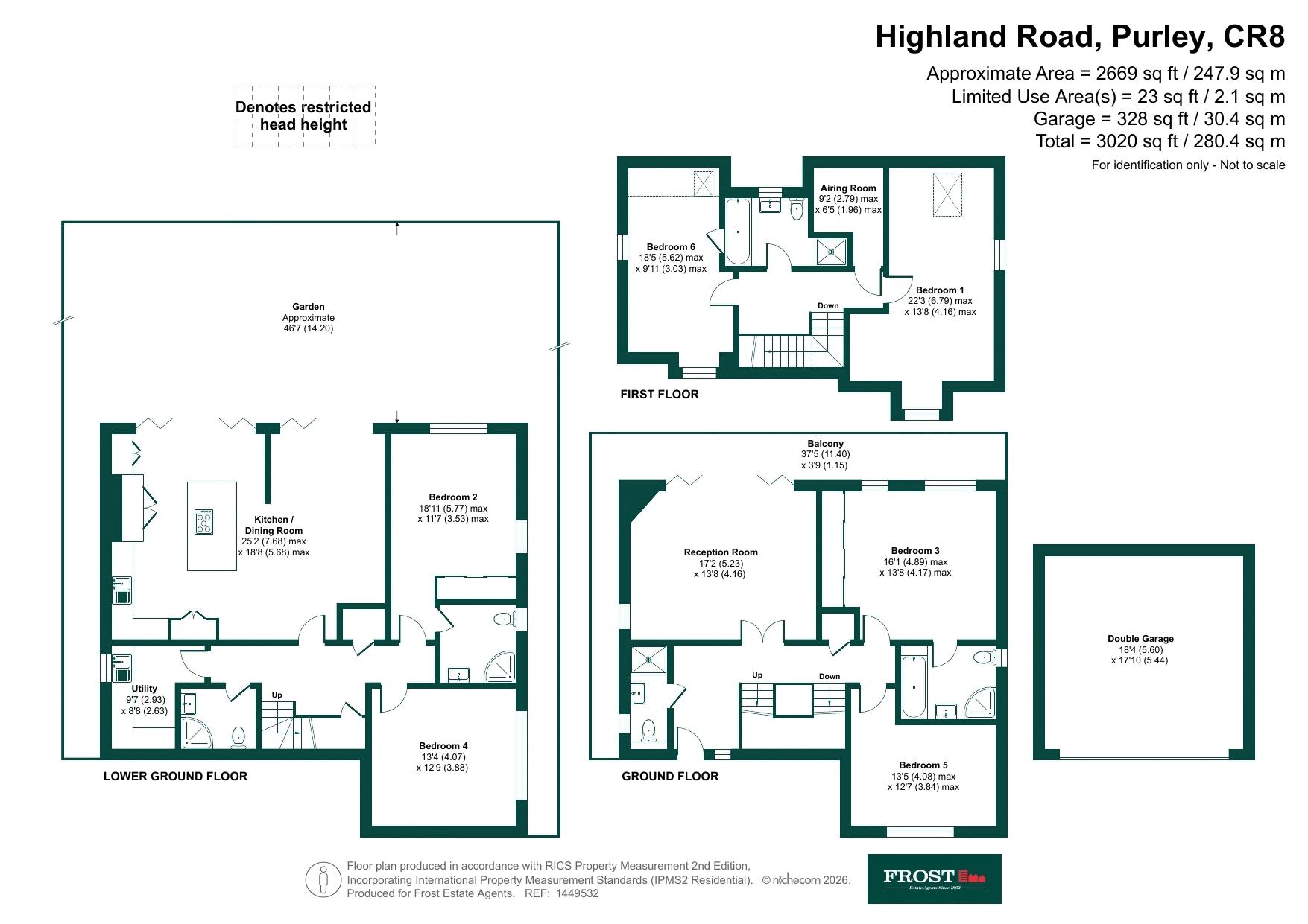 38, Highland Road, Purley floorplan