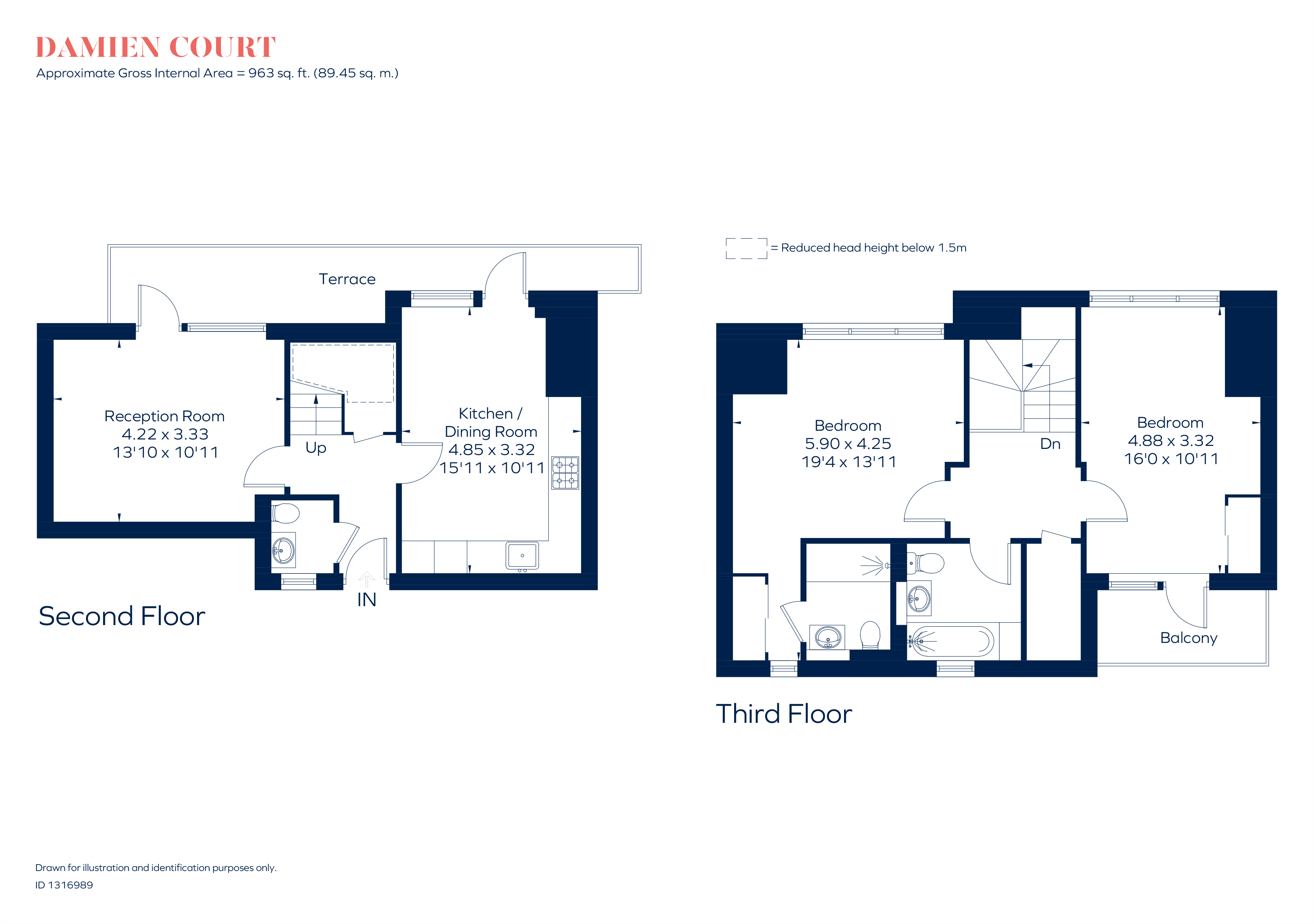 Flat 32, Damien Court, Damien Street, London floorplan