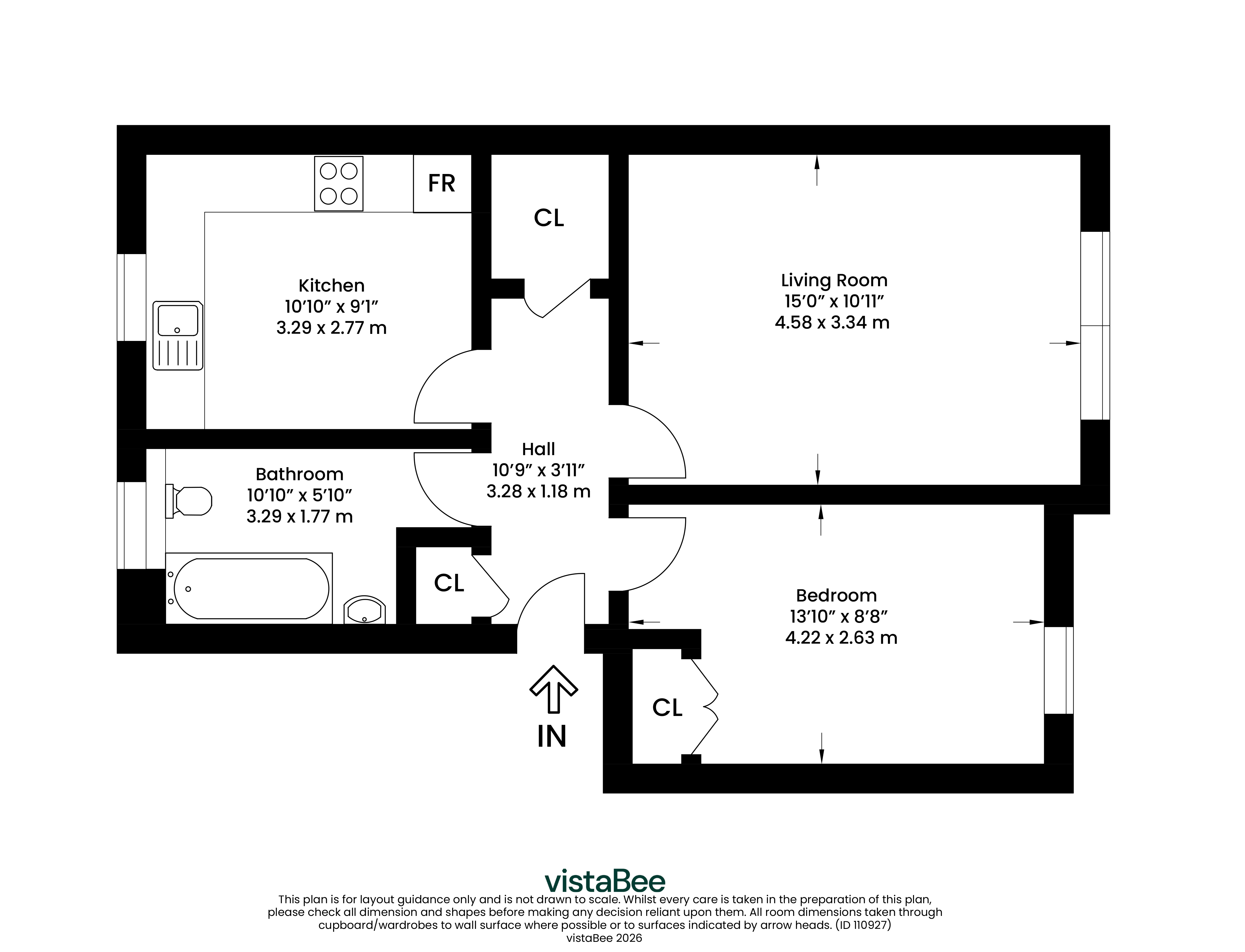 1/1, 3, Arlington Place, Glasgow floorplan