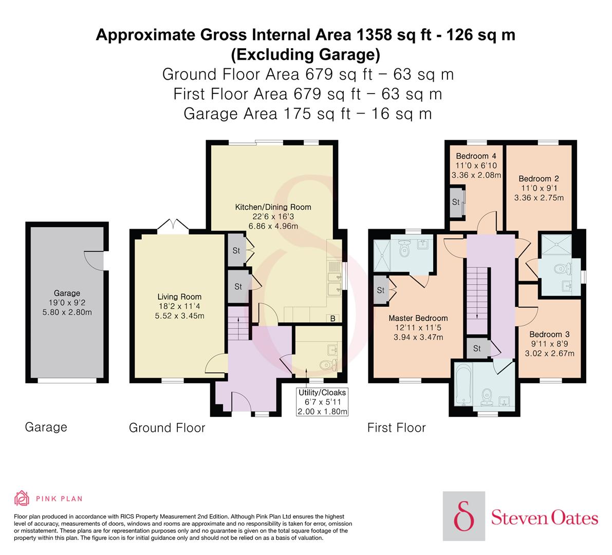 12, Hawken Close, Ware floorplan