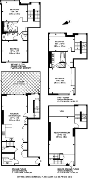 Oak Hill Park, London floorplan