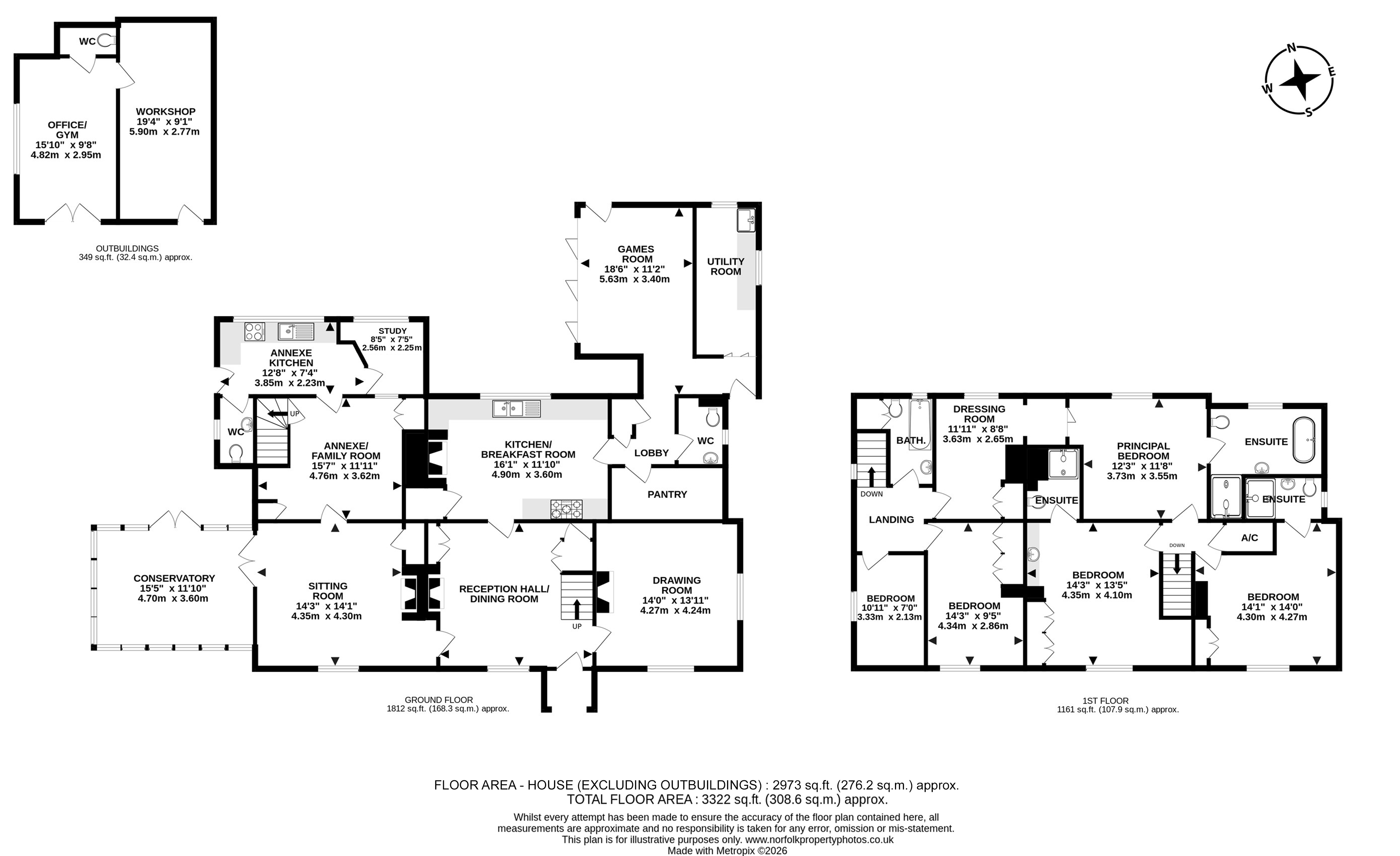 Charter House, Mattishall Road, Norwich floorplan
