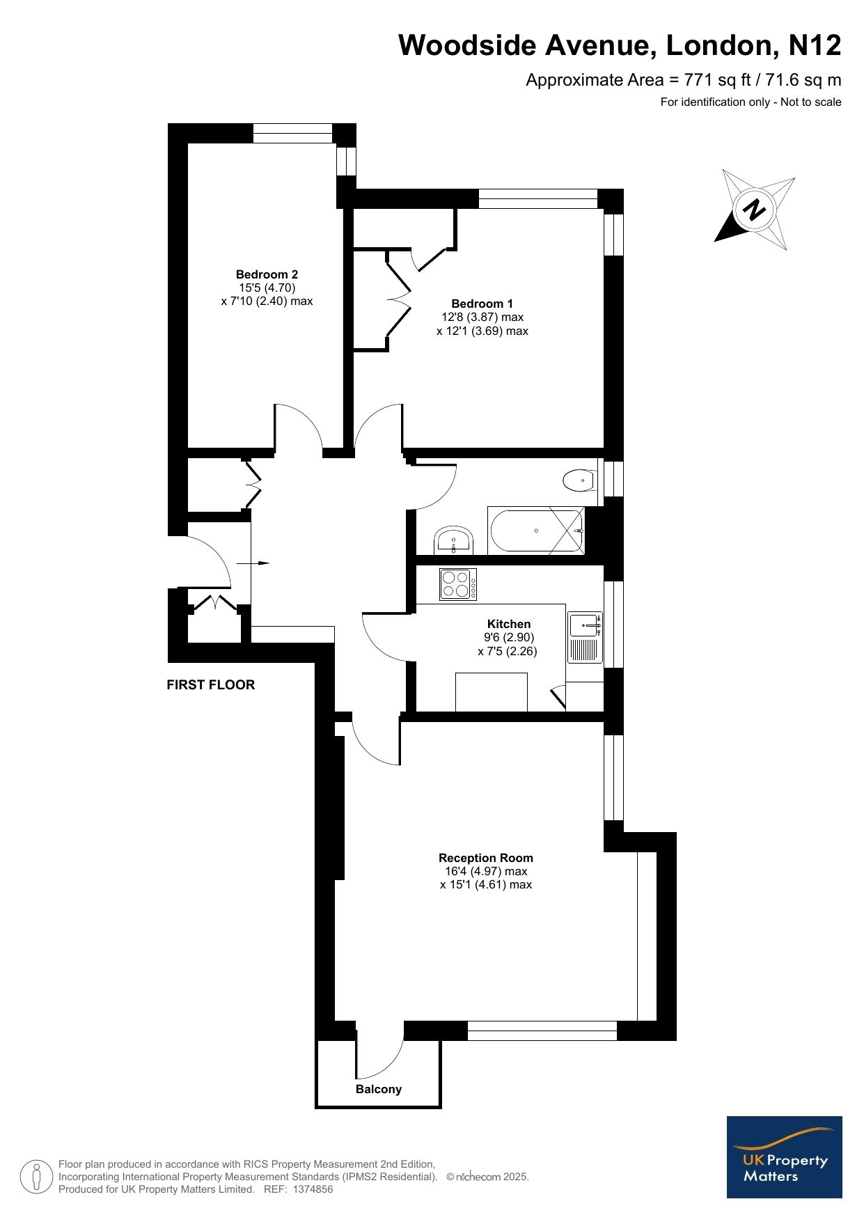 Flat 7A, 11 Woodside Avenue, London floorplan