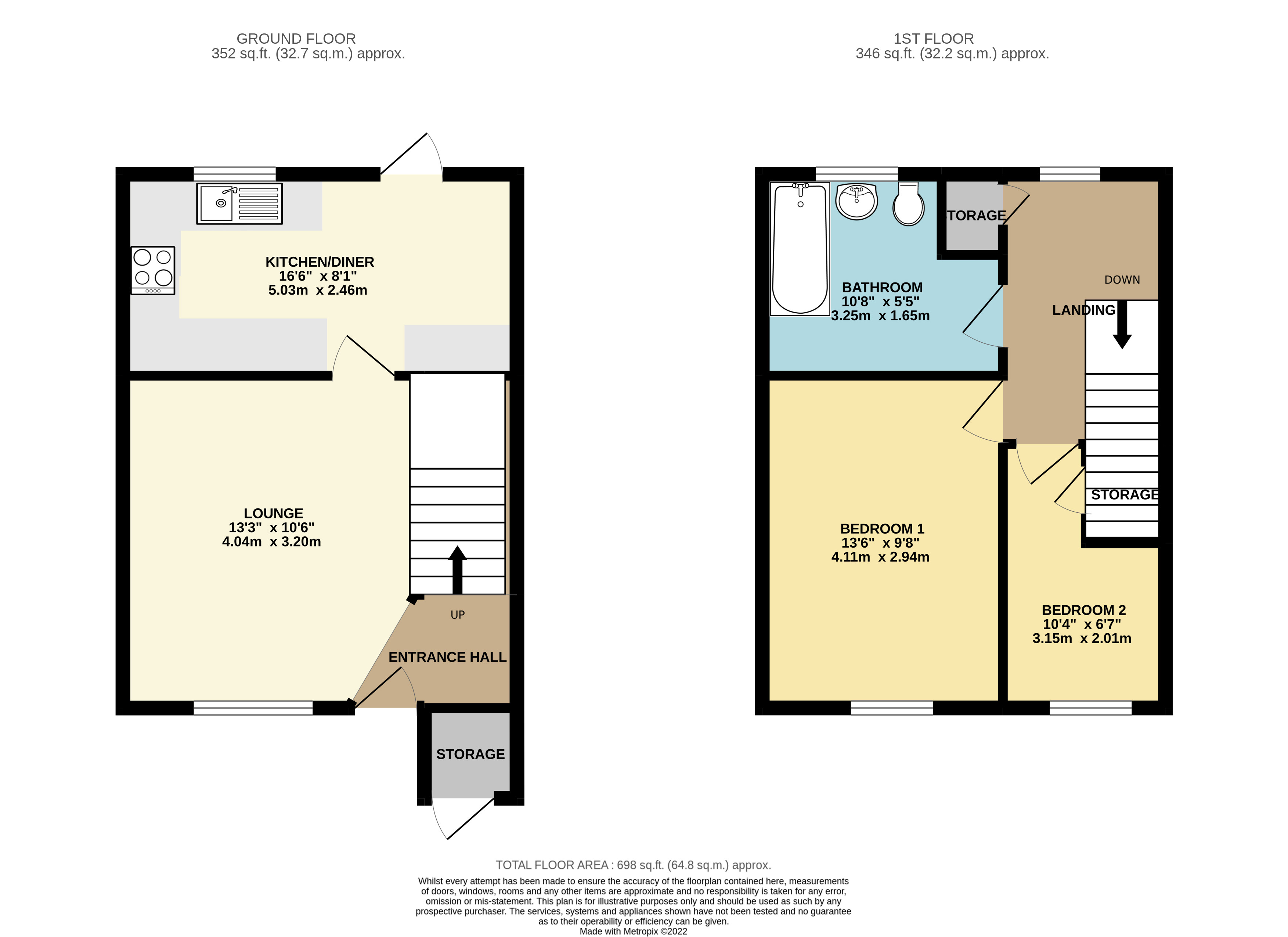 Wyngates, Leighton Buzzard LU7, 2 bedroom terraced house for sale