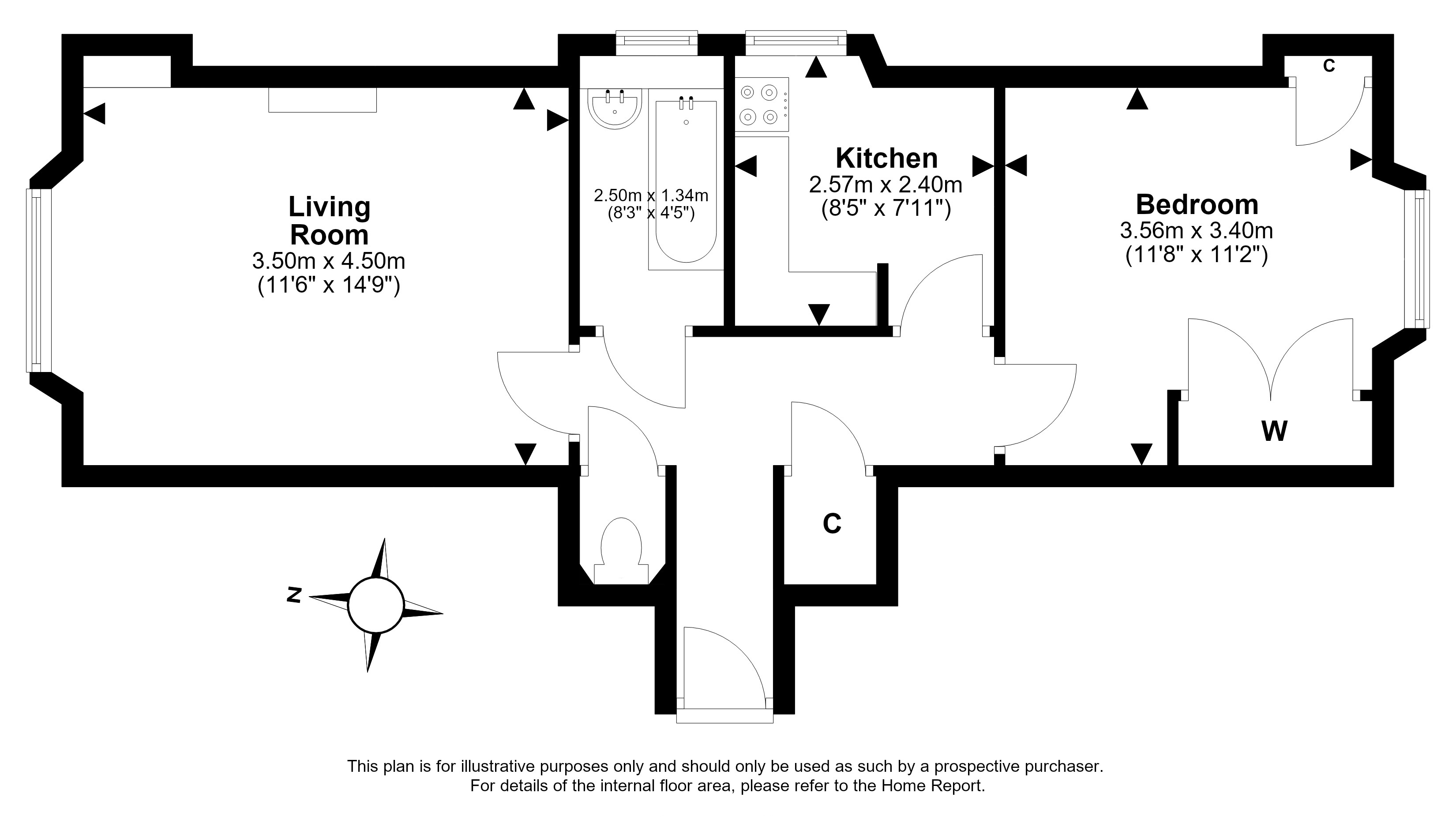 4 (3F2), Sciennes House Place, Sciennes, Edinburgh floorplan