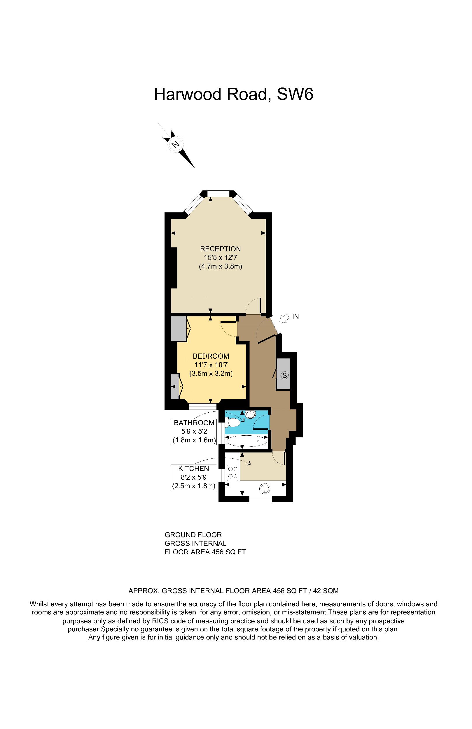 1 Bedrooms Flat to rent in Harwood Road, London SW6