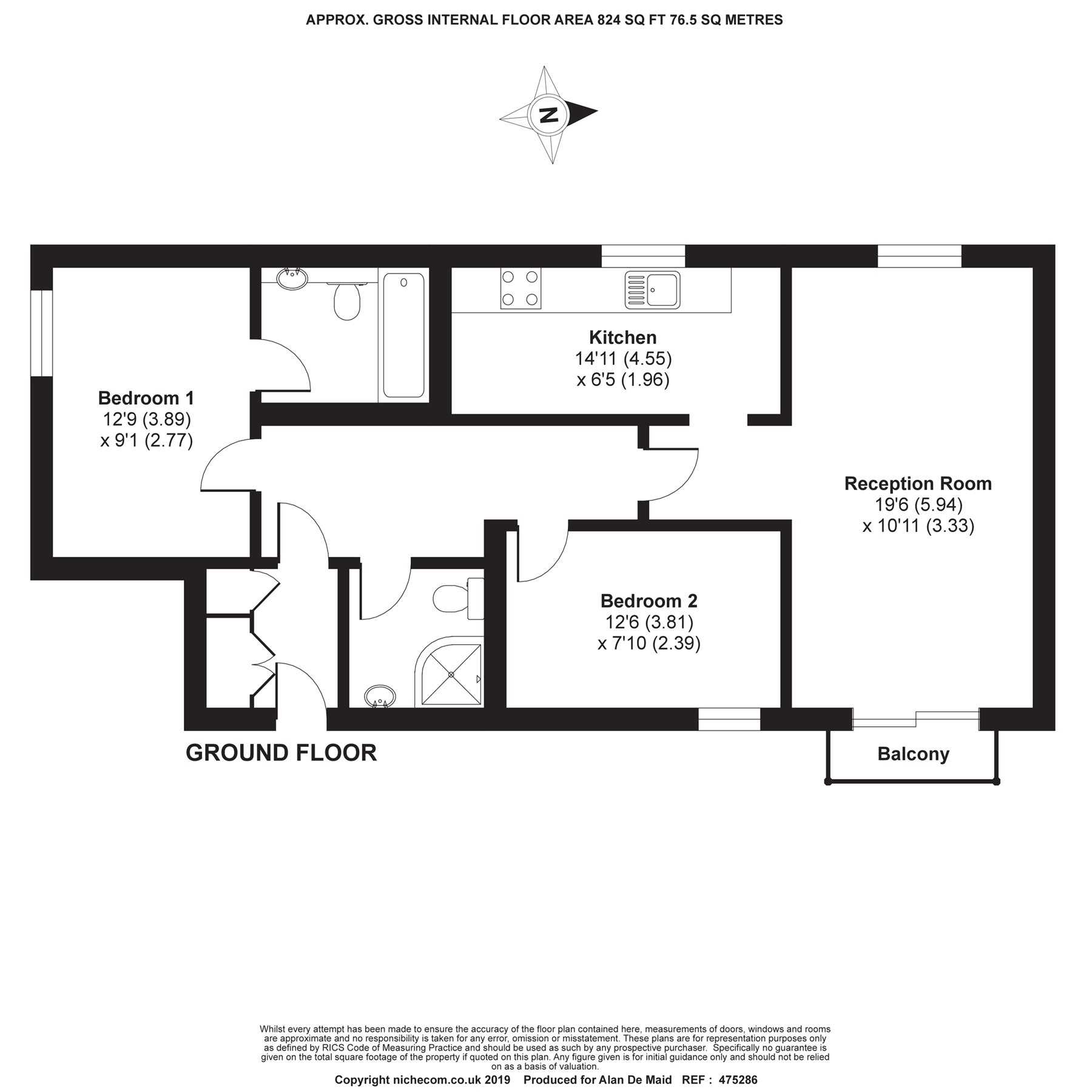 2 Bedrooms Flat for sale in Bromley House, Compass Lane, Bromley BR1