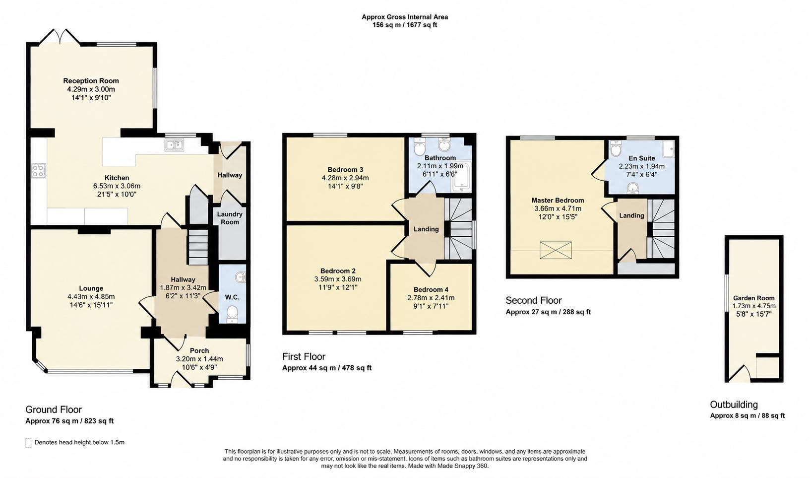 59, Thornbury Gardens, Borehamwood floorplan