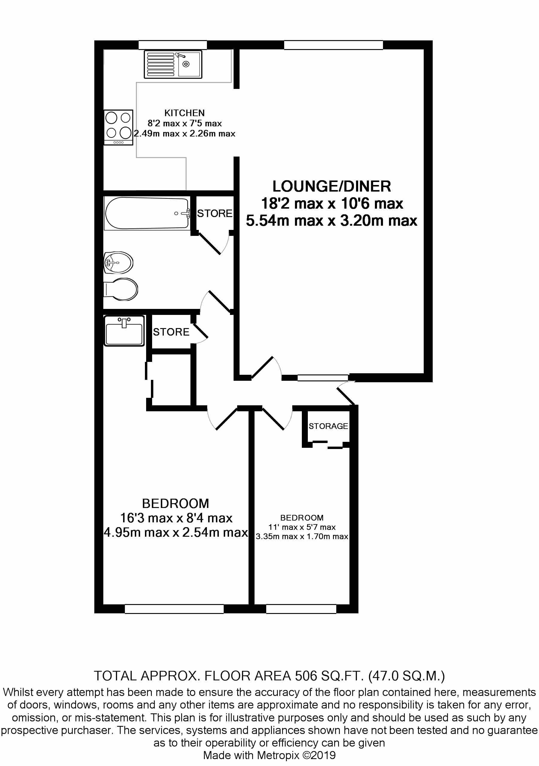 2 Bedrooms Flat for sale in Tucker Road, Ottershaw, Surrey KT16