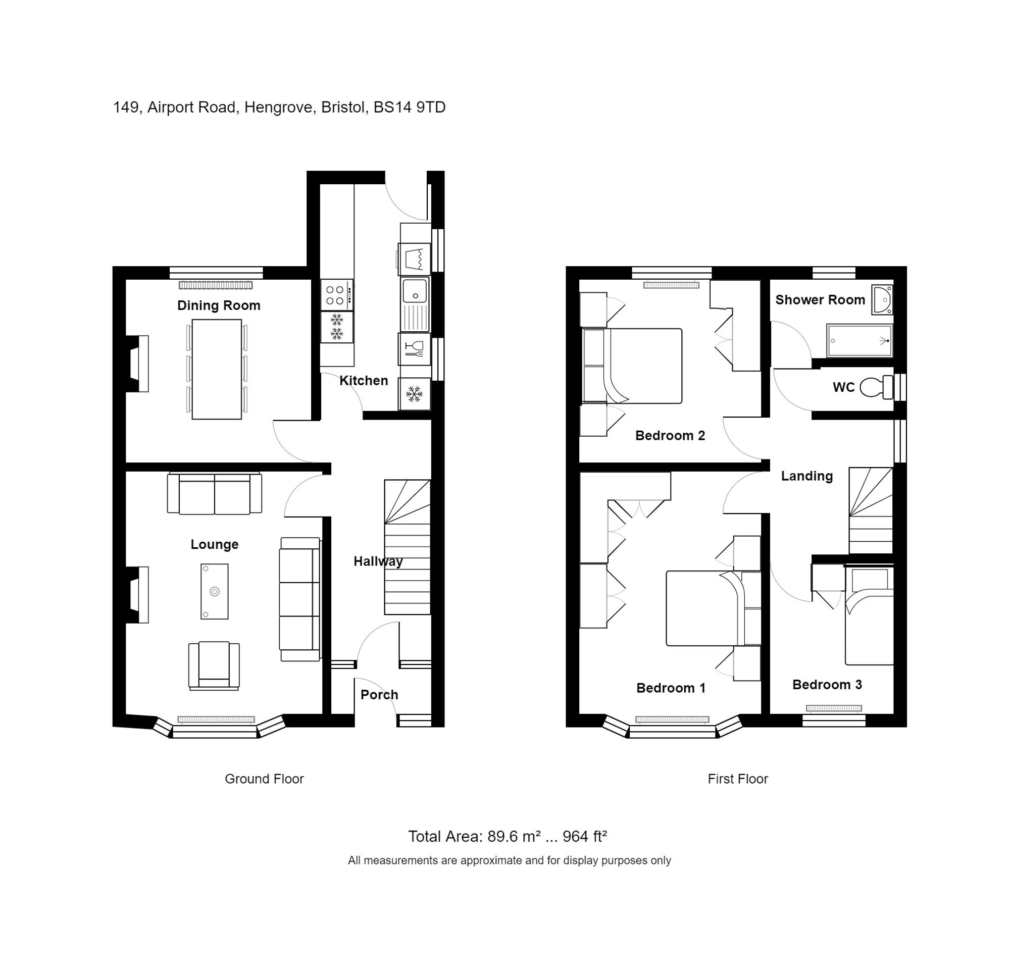 Airport Road, Bristol BS14, 3 bedroom end terrace house to rent