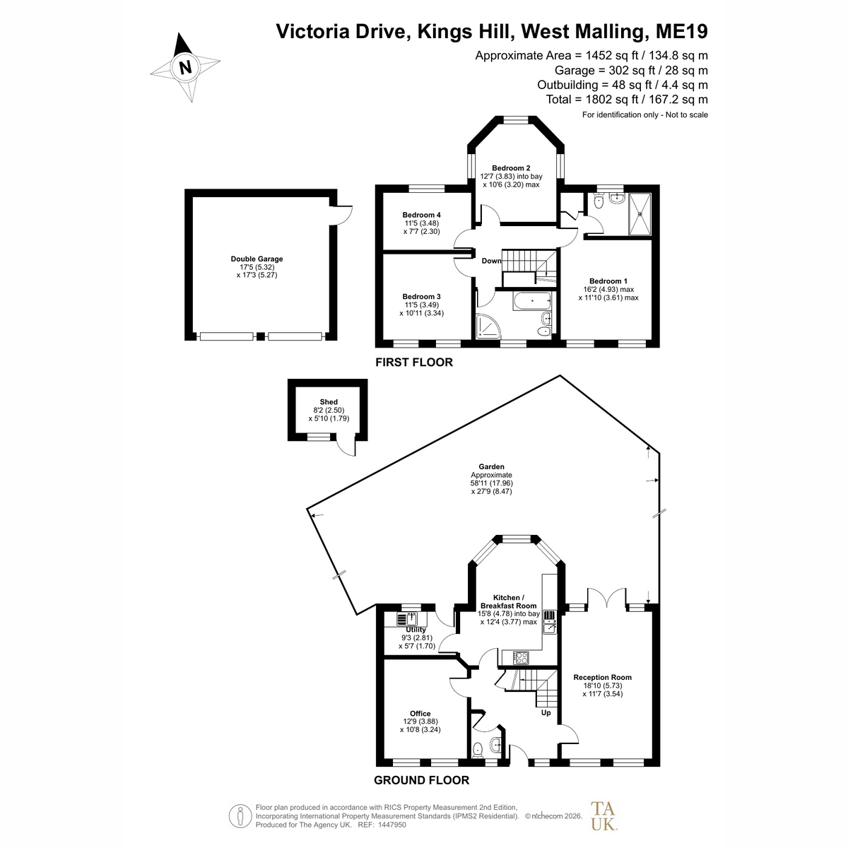 27, Victoria Drive, West Malling floorplan