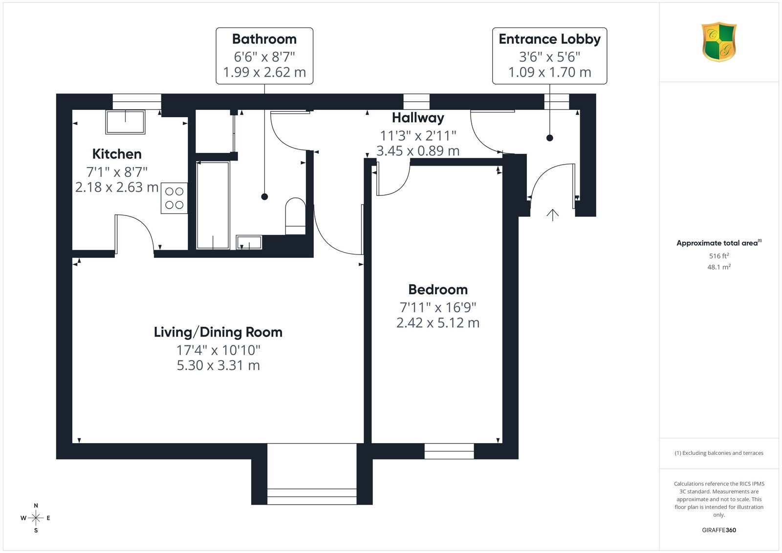 2, Fishers Court, Horsham floorplan