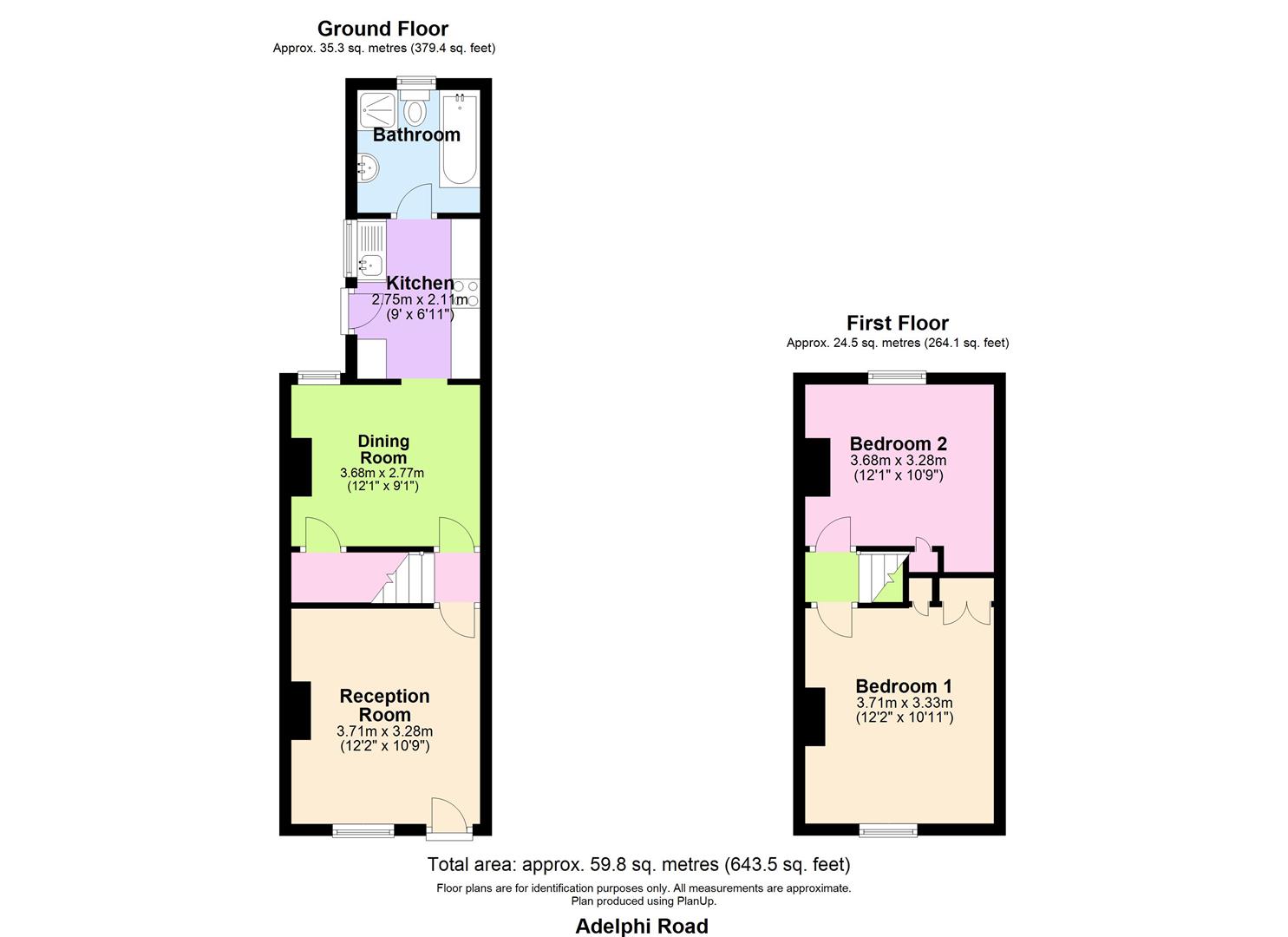 2 Bedrooms Terraced house for sale in Adelphi Road, Epsom KT17