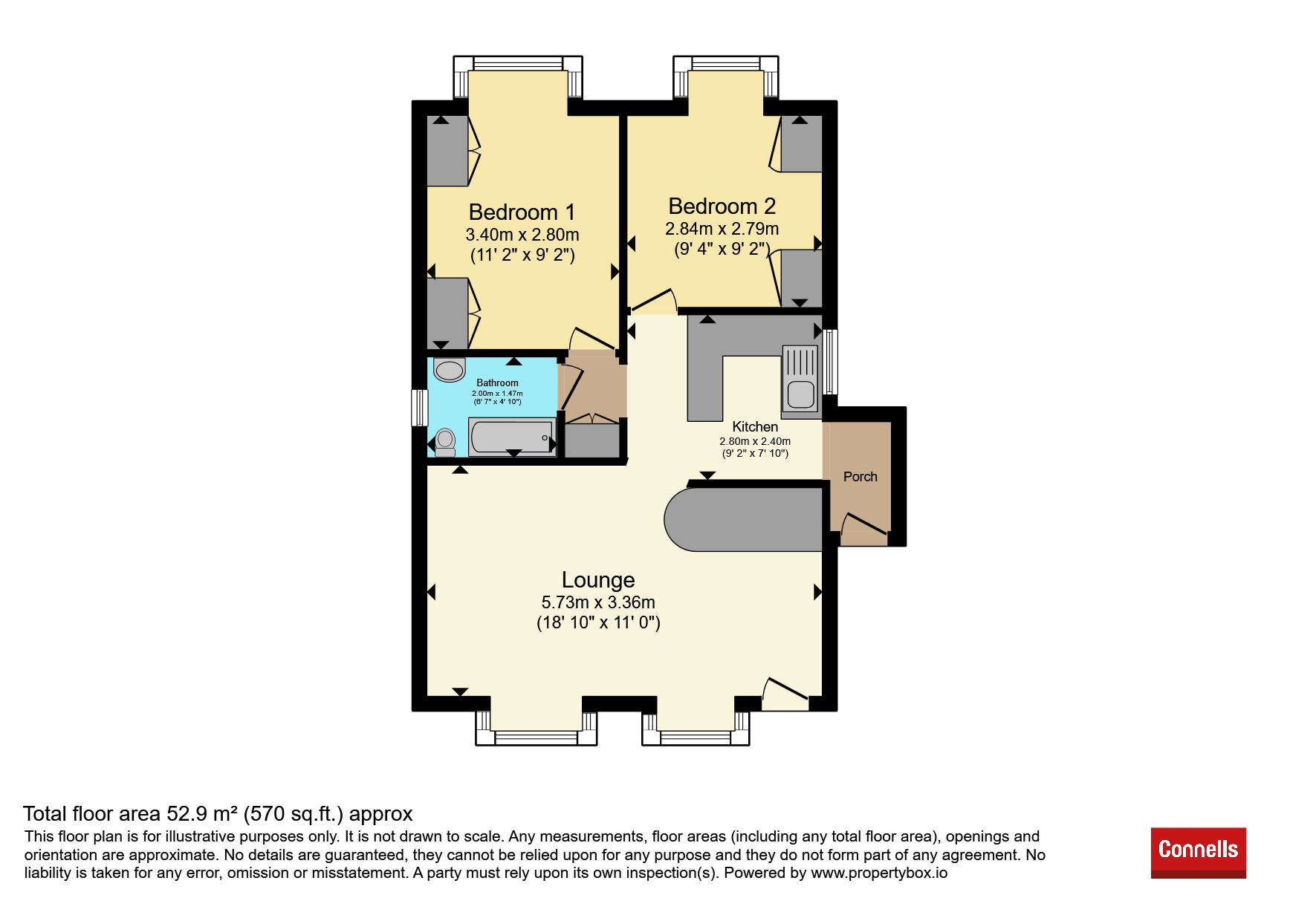 15, Laburnum Court, Horley floorplan