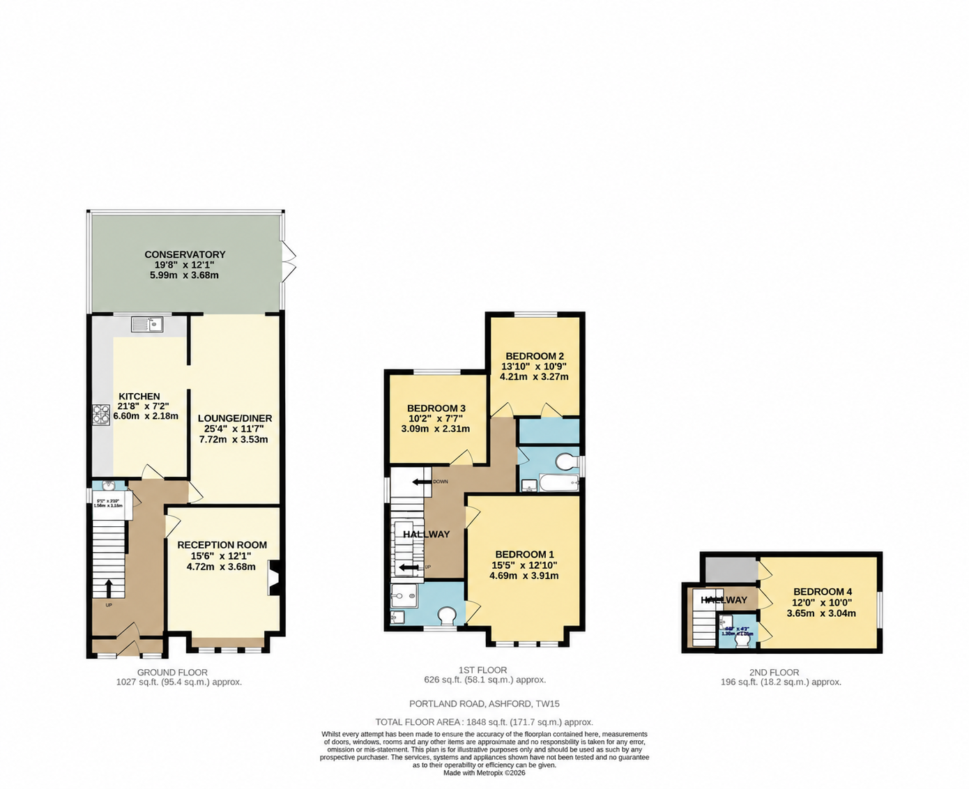 Portland Road, Ashford floorplan