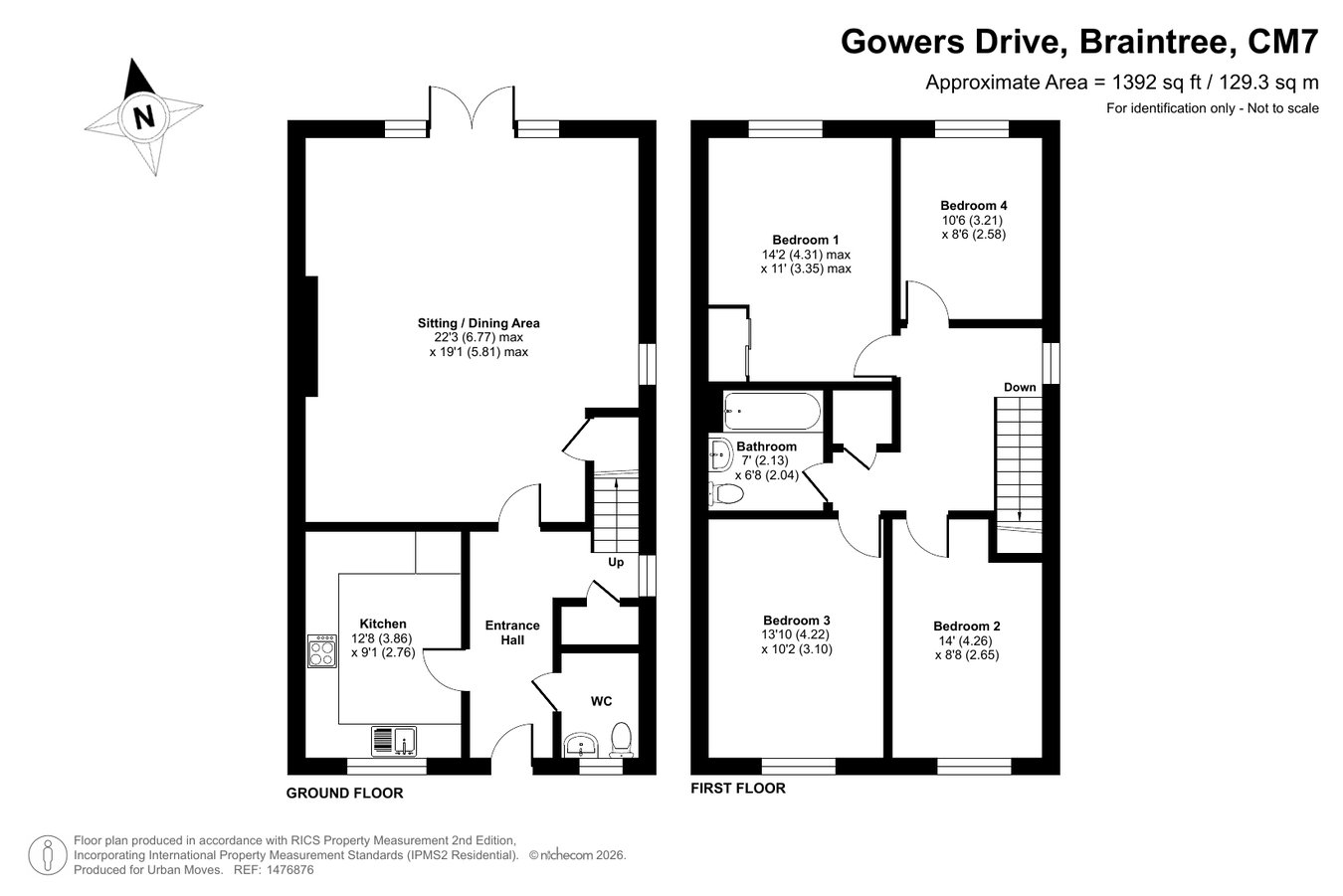 18, Gowers Drive, Braintree floorplan