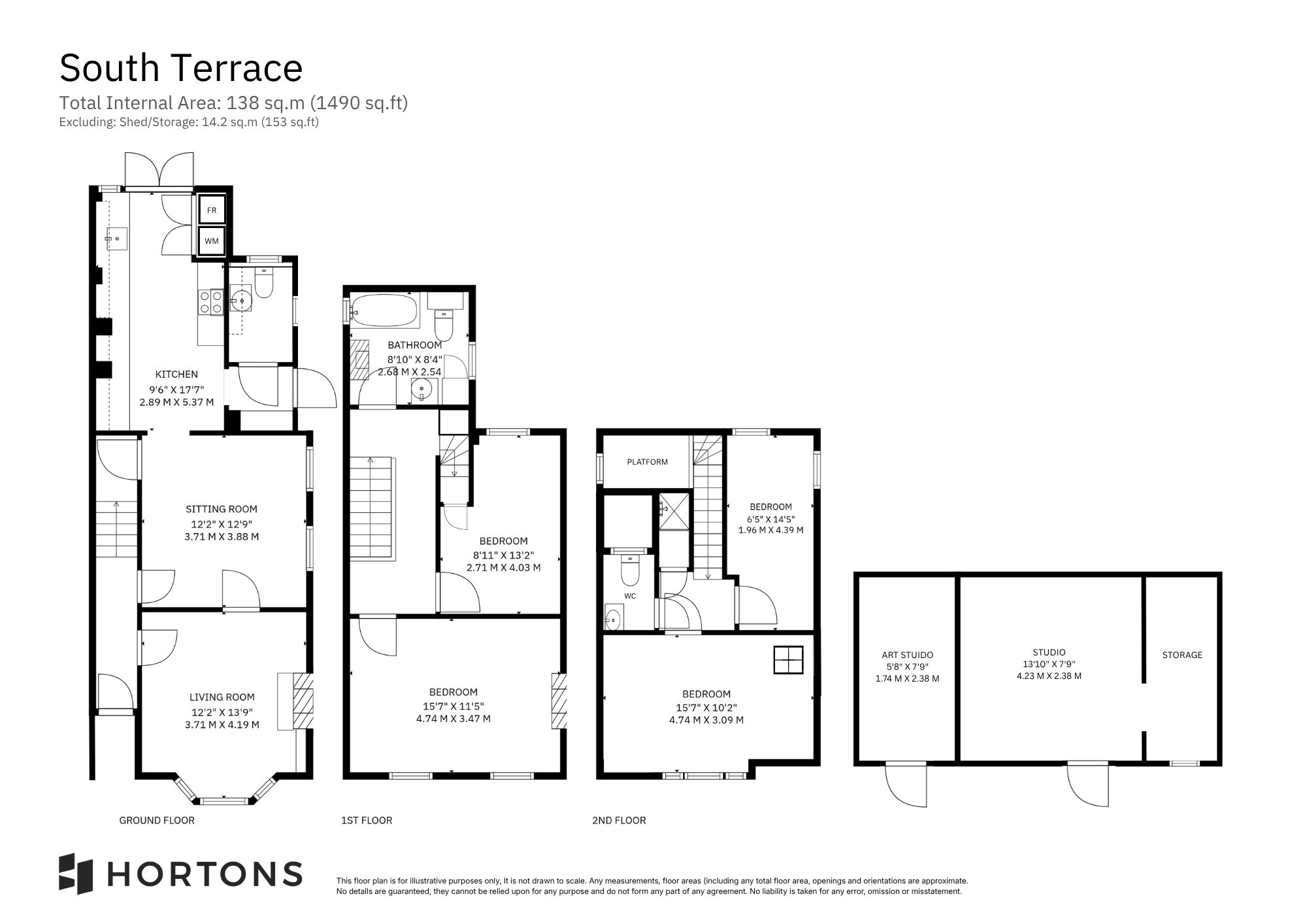 3 South Terrace, Heathfield floorplan