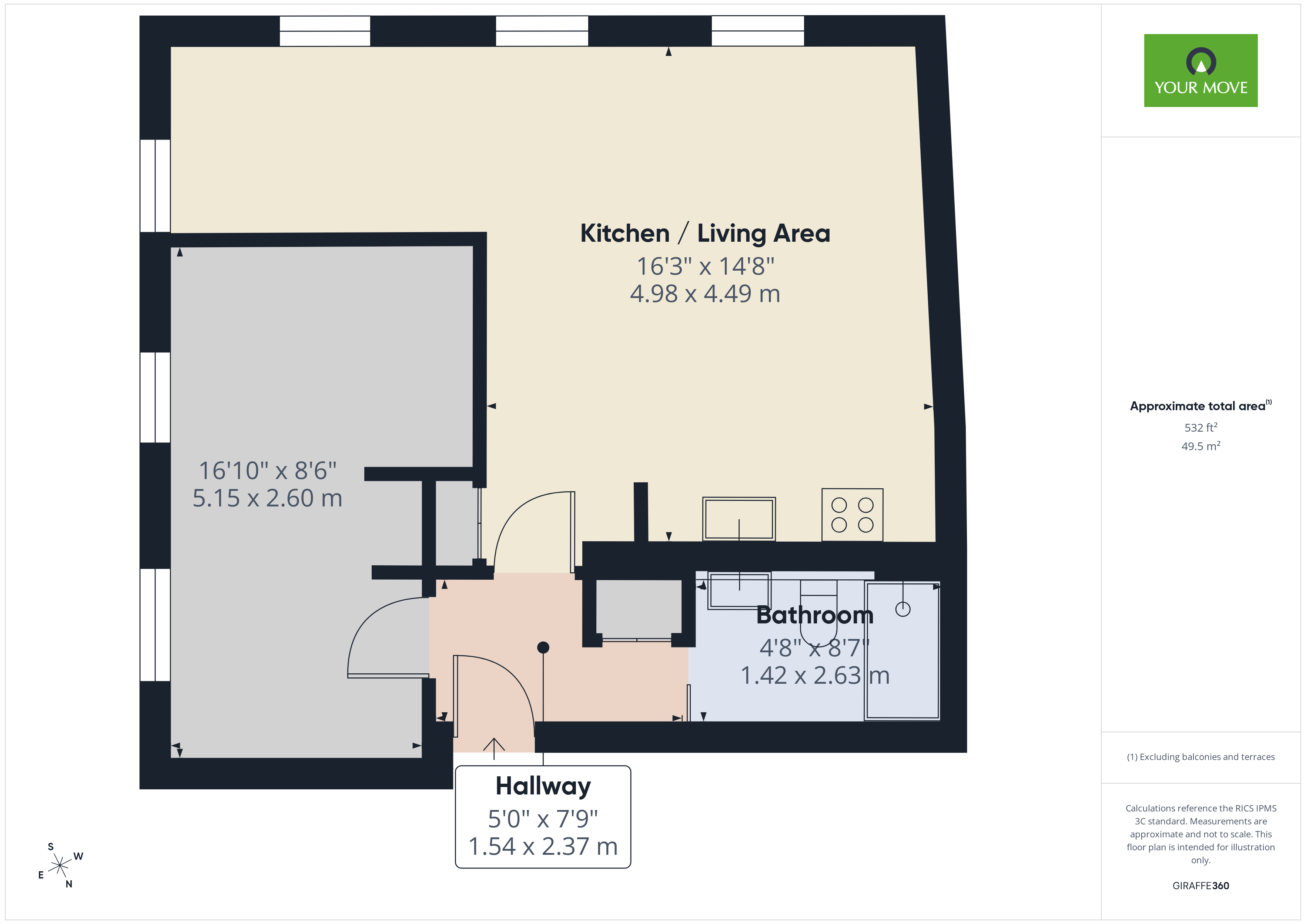 Flat 20, Pelham House, 124, High Street, Hornchurch floorplan
