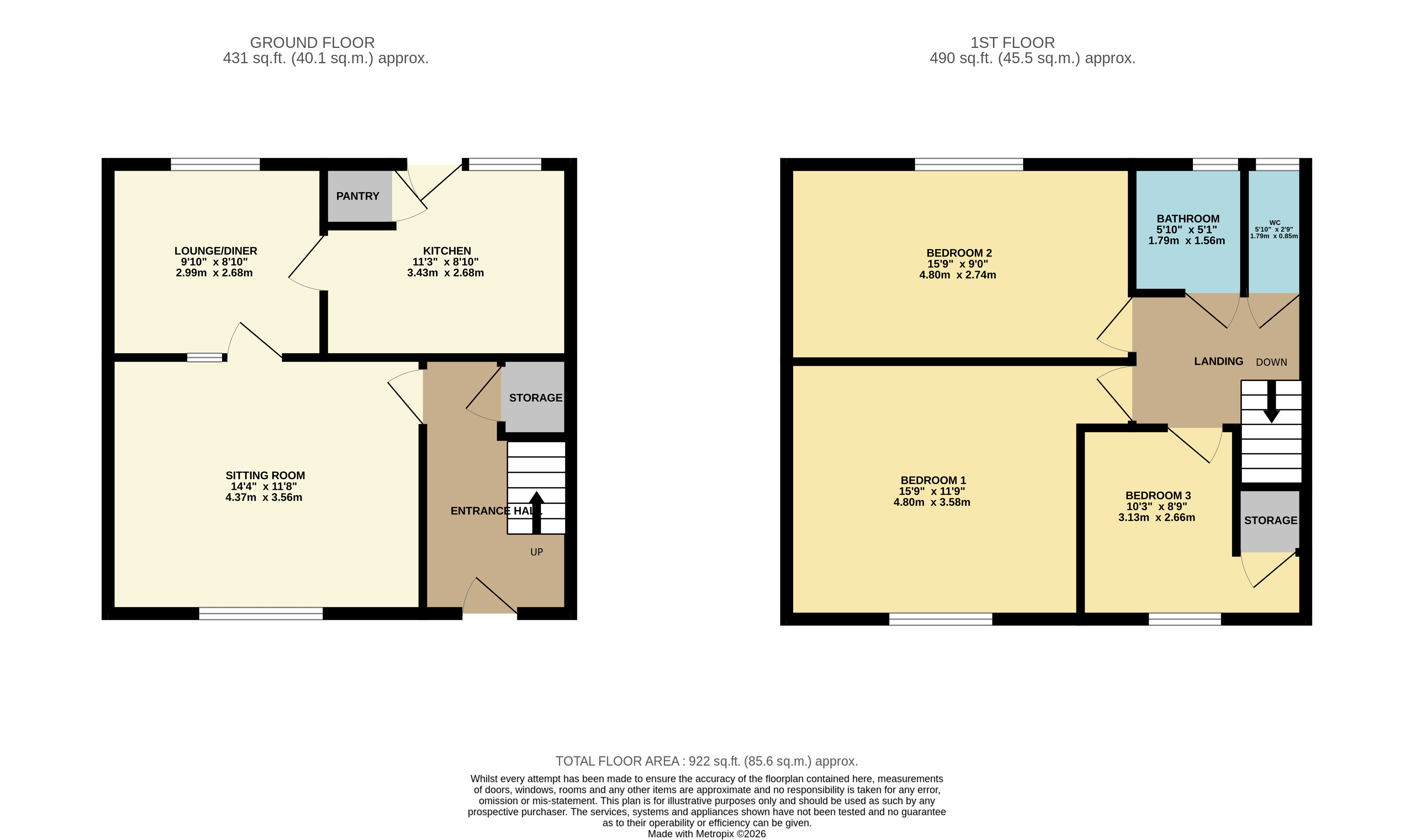 36, Dunsop Drive, Bolton floorplan