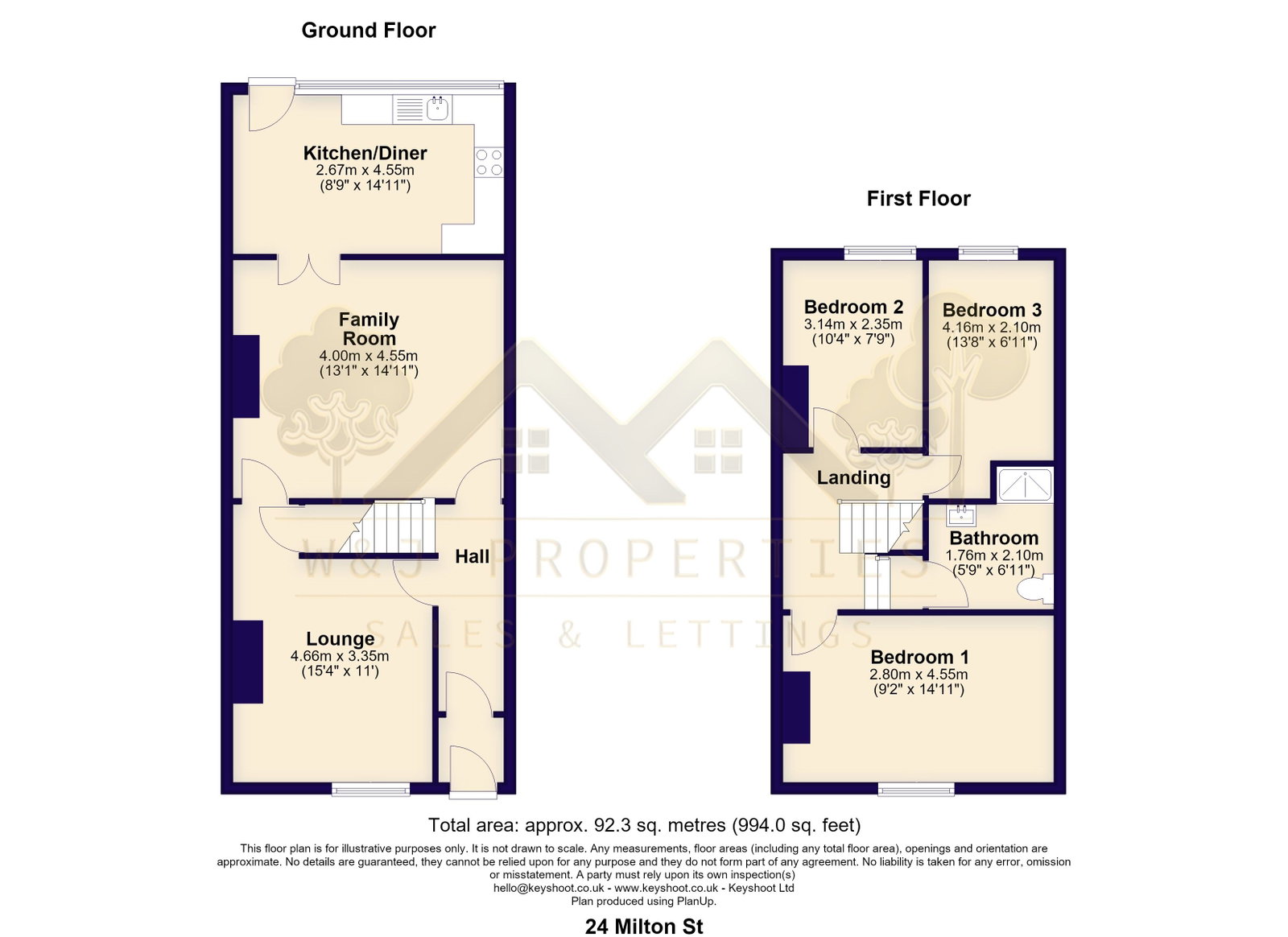 24, Milton Street, Accrington floorplan