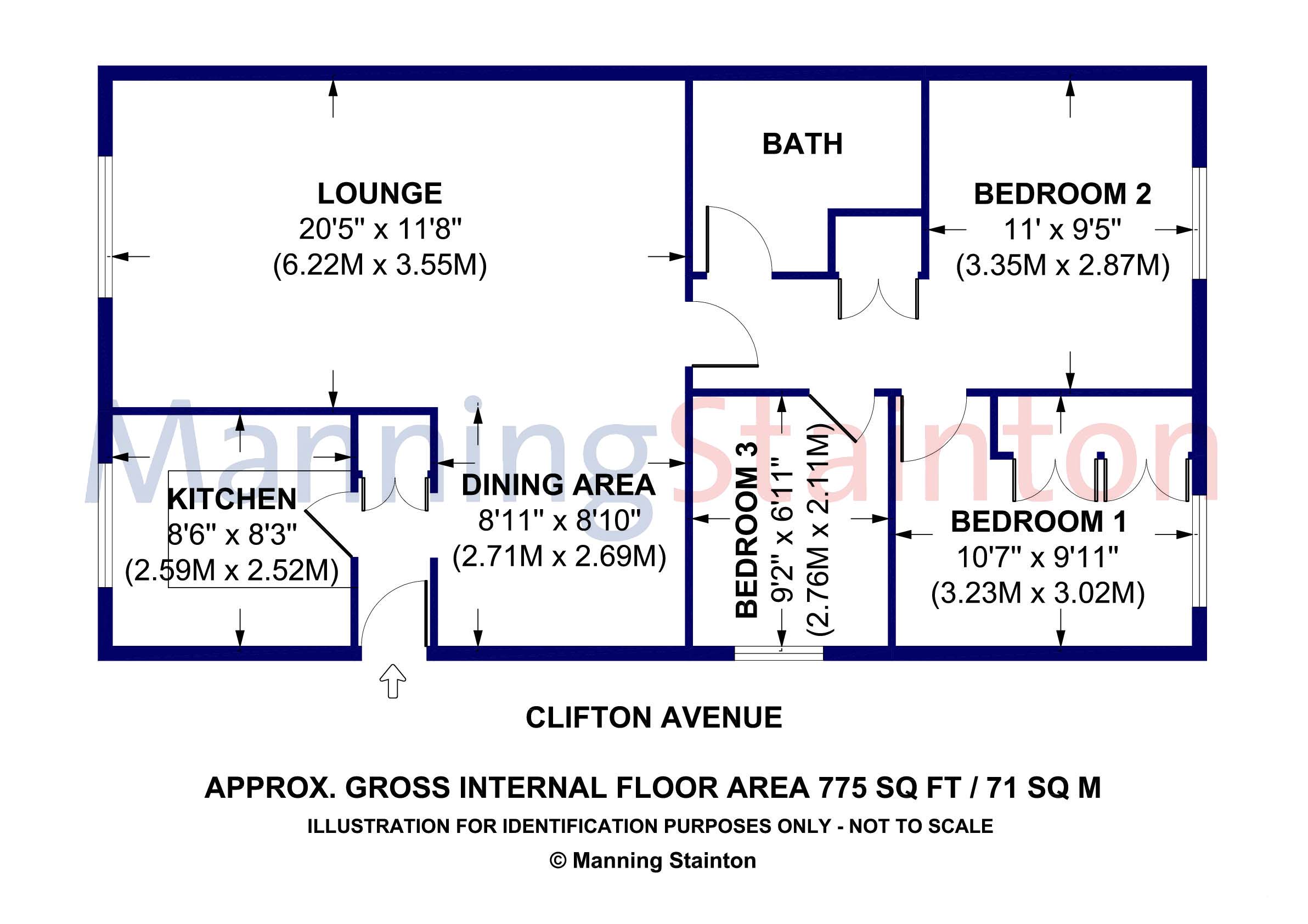 Clifton Avenue, Stanley, Wakefield WF3, 3 bedroom bungalow for sale