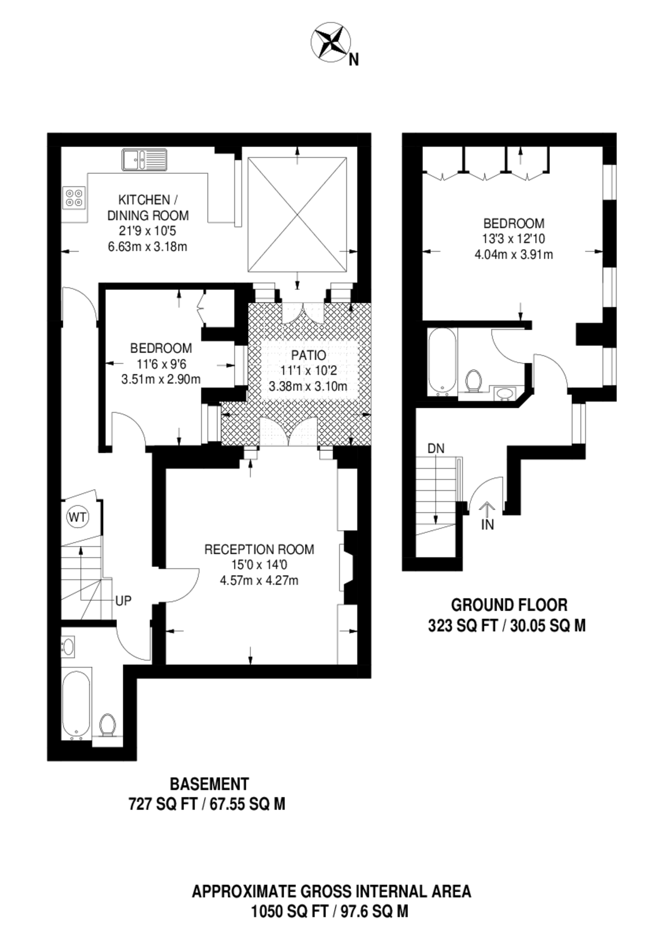 Bina Gardens, South Kensington floorplan