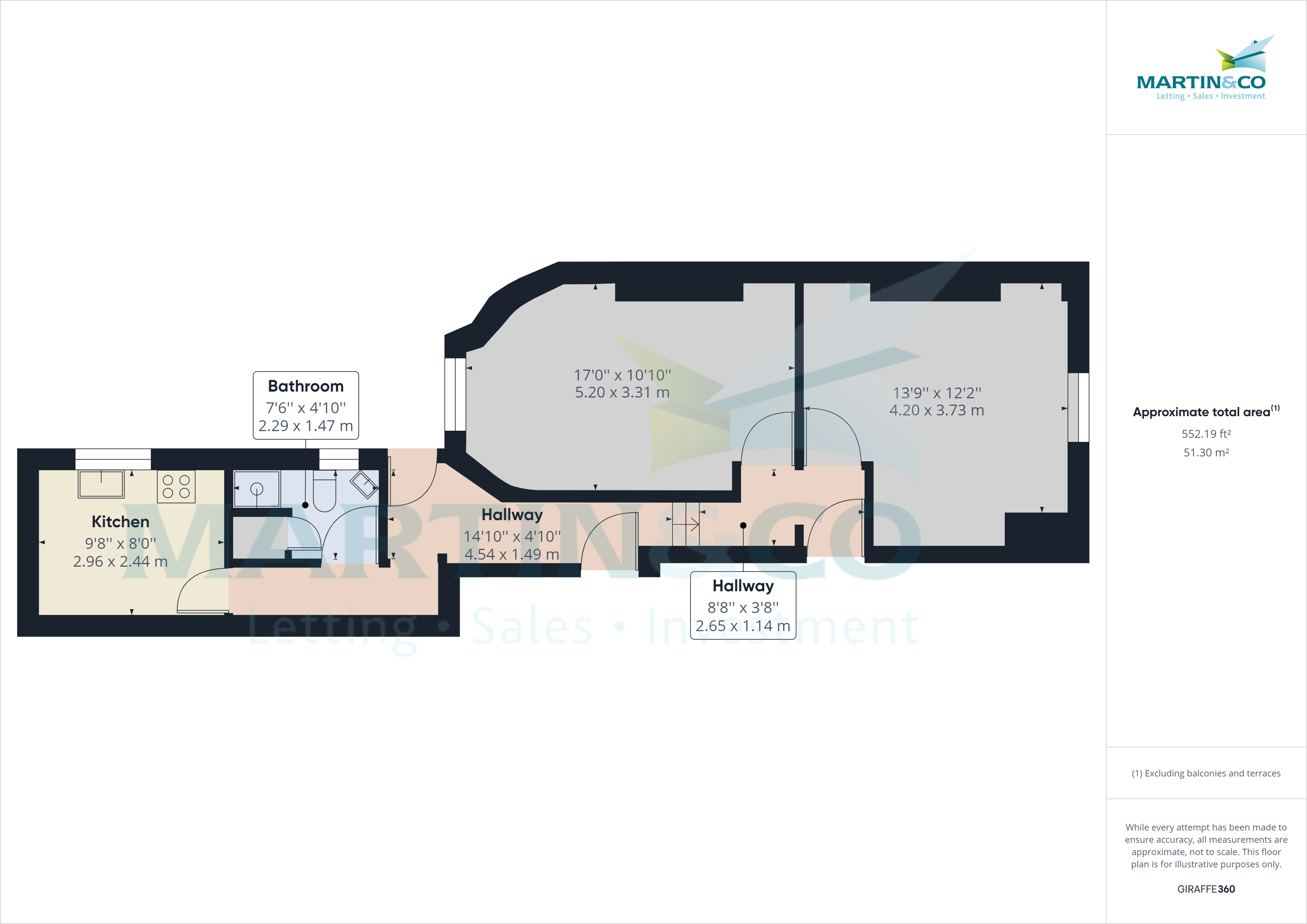 Flat 1, 20, Hoe Street, Plymouth floorplan