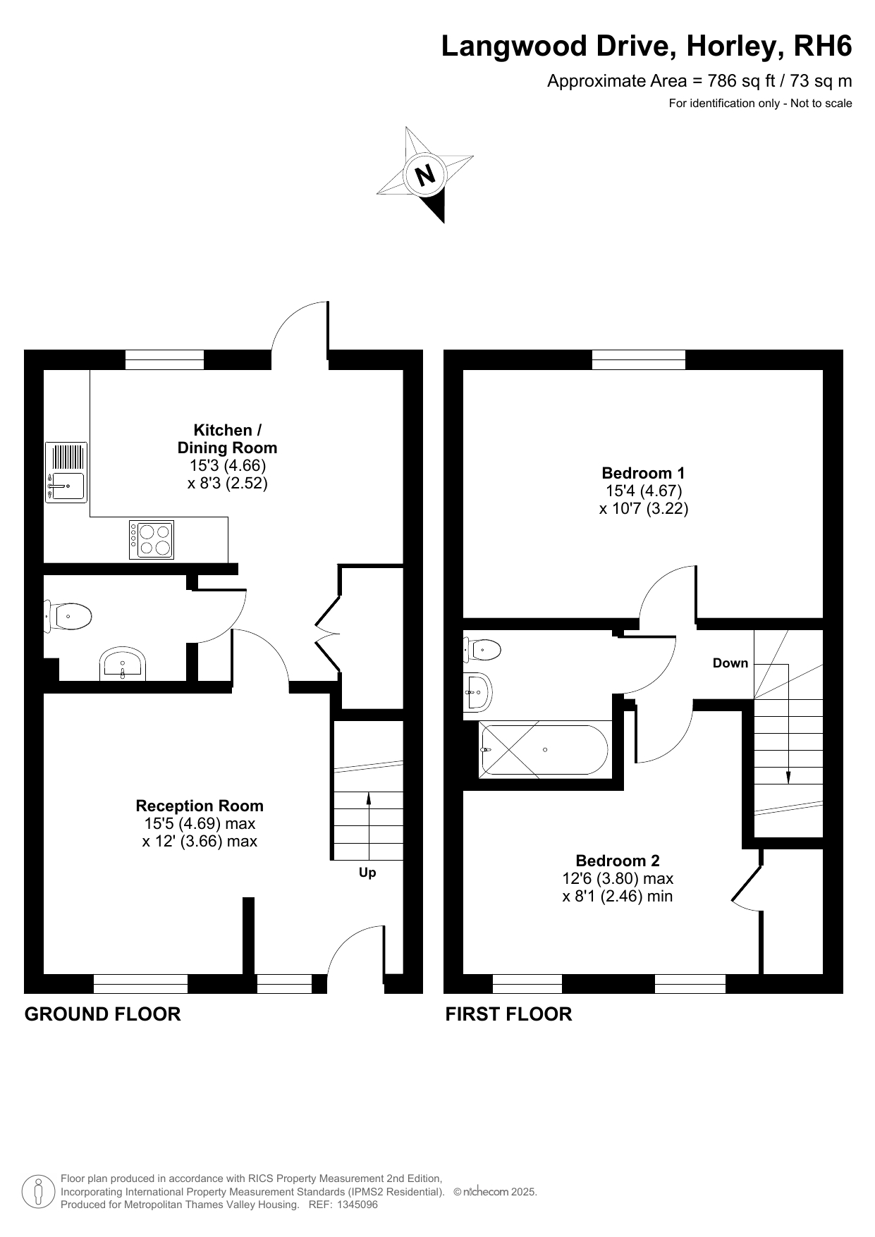 Langwood Drive, Horley floorplan
