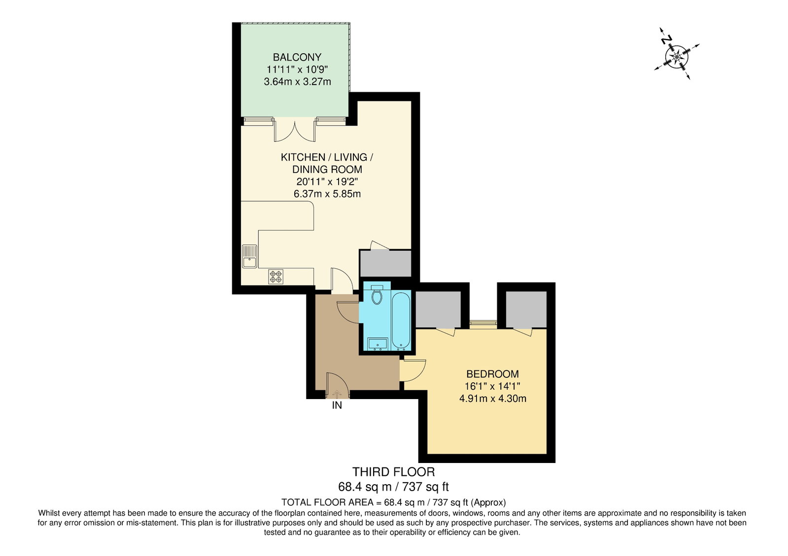 Flat 27 Verdun Heights, 14-16 Foxley Lane, Purley floorplan