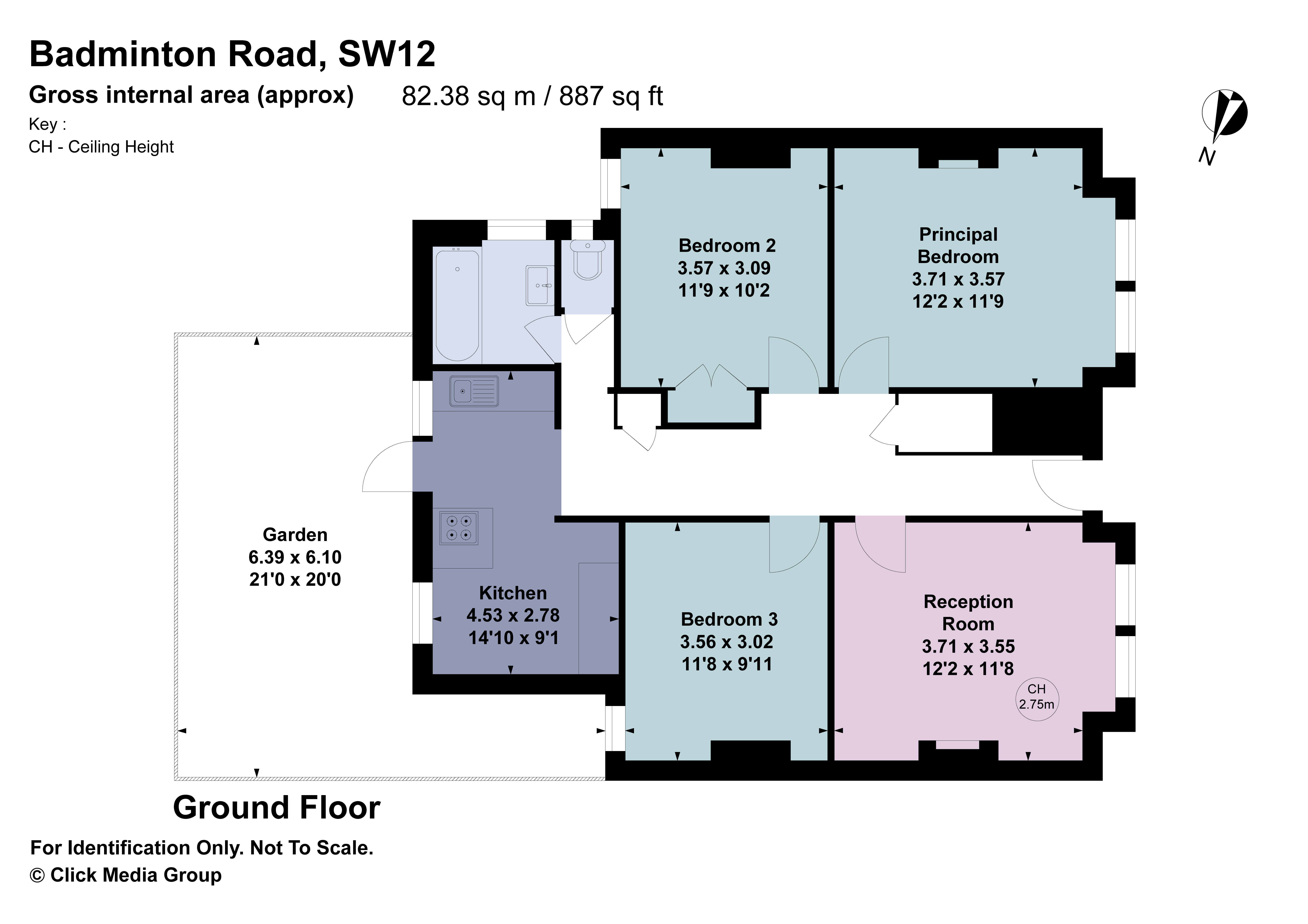 49, Badminton Road, London floorplan