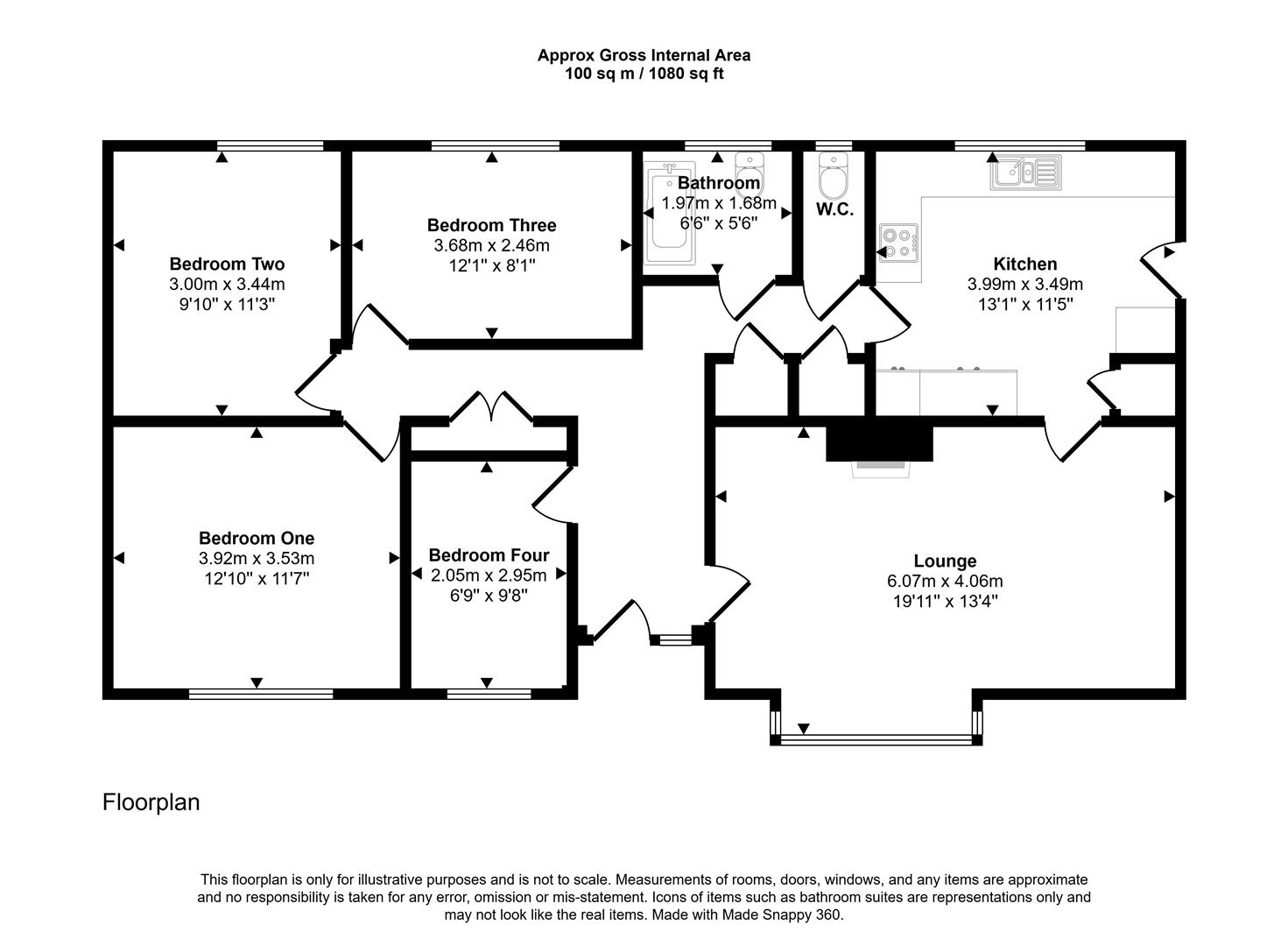 69, Bunkers Hill, Milford Haven floorplan