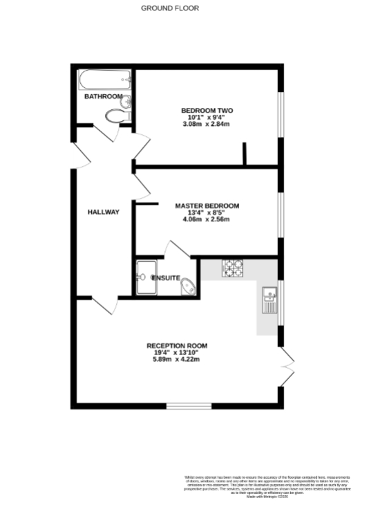 Flat 4, Robin Hill House, Monteagle Lane, Yateley floorplan
