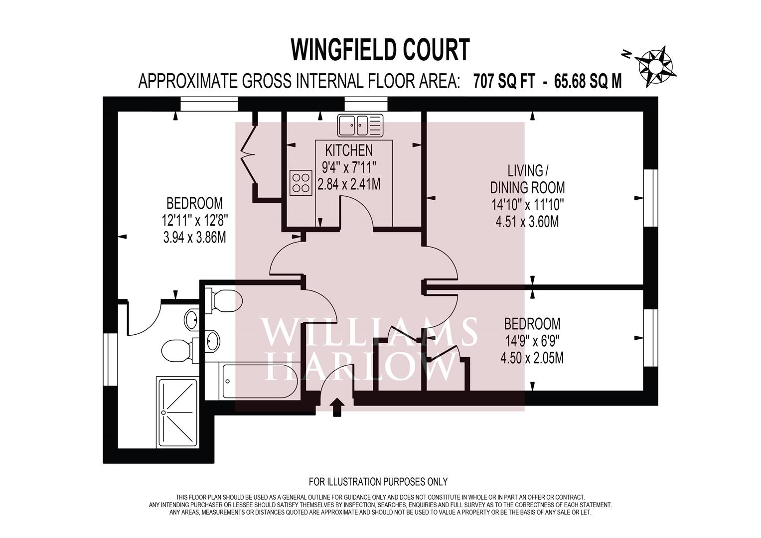 22, Wingfield Court, Banstead floorplan