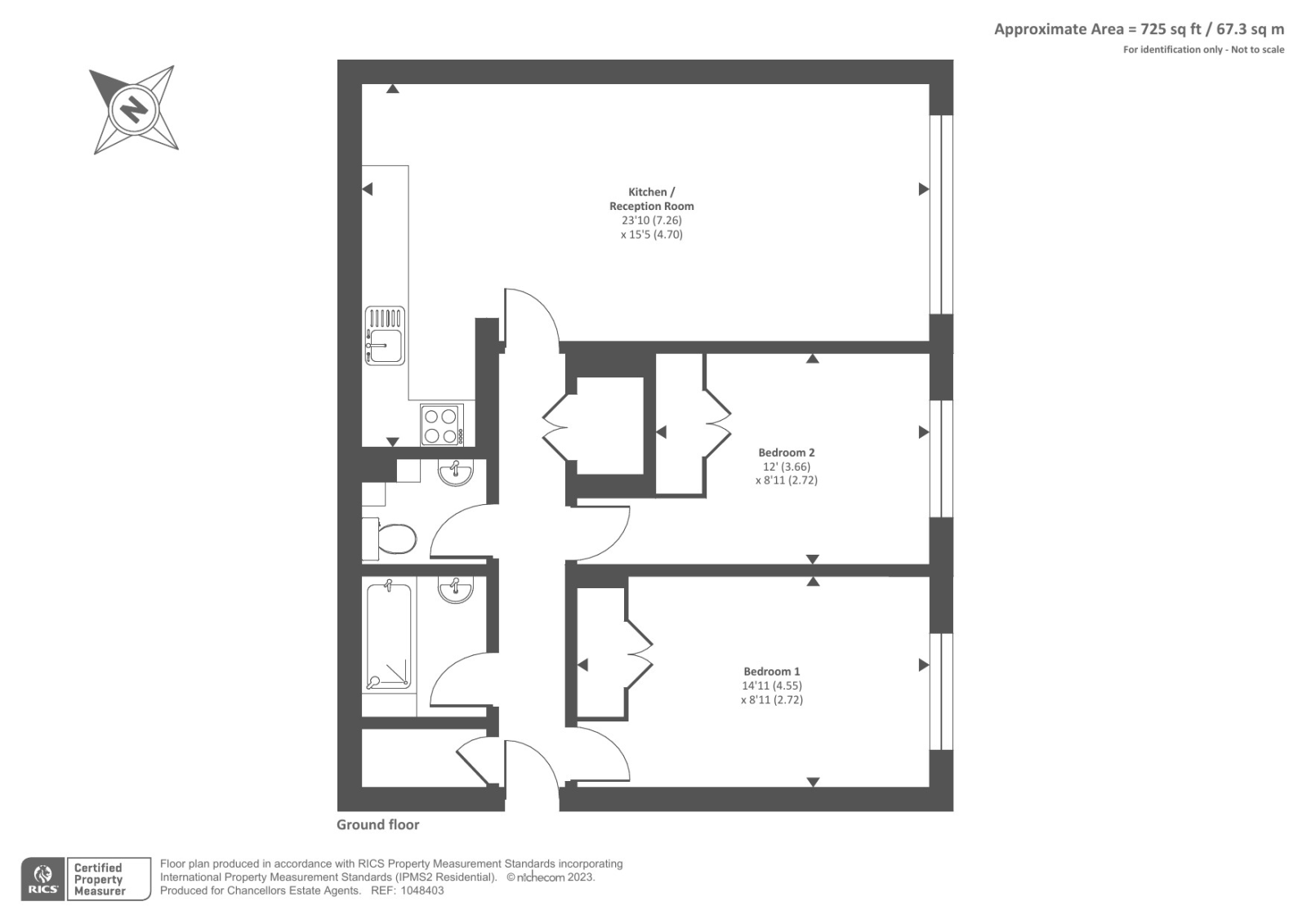 Flat 4 Dudley Court,, Rogers Street, Oxford floorplan