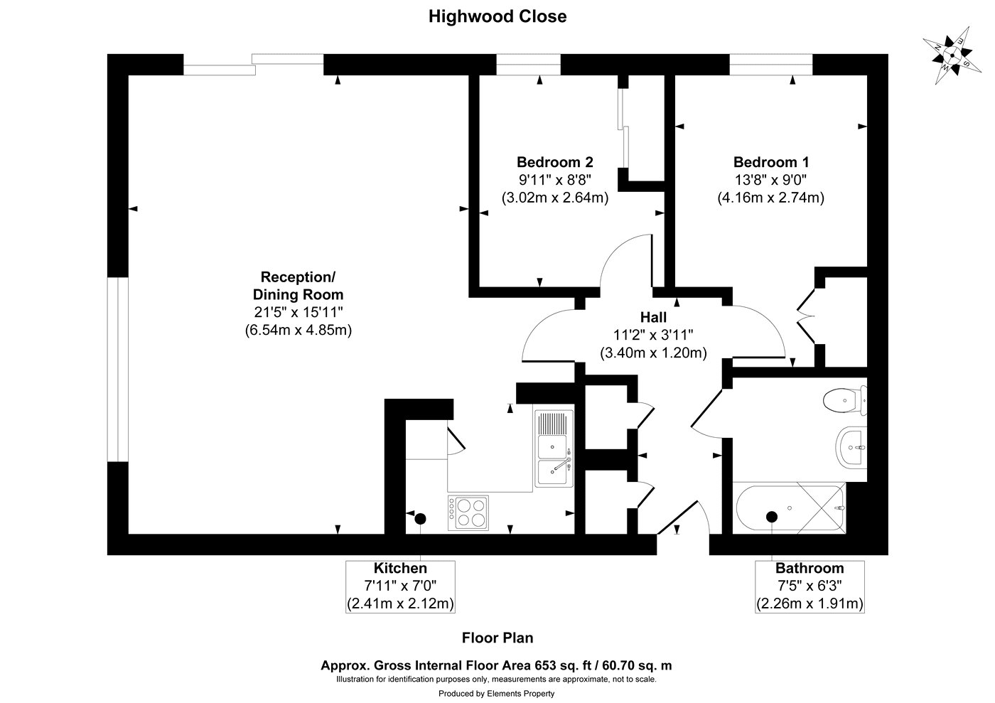 12, Ashdown Court, Highwood Close floorplan