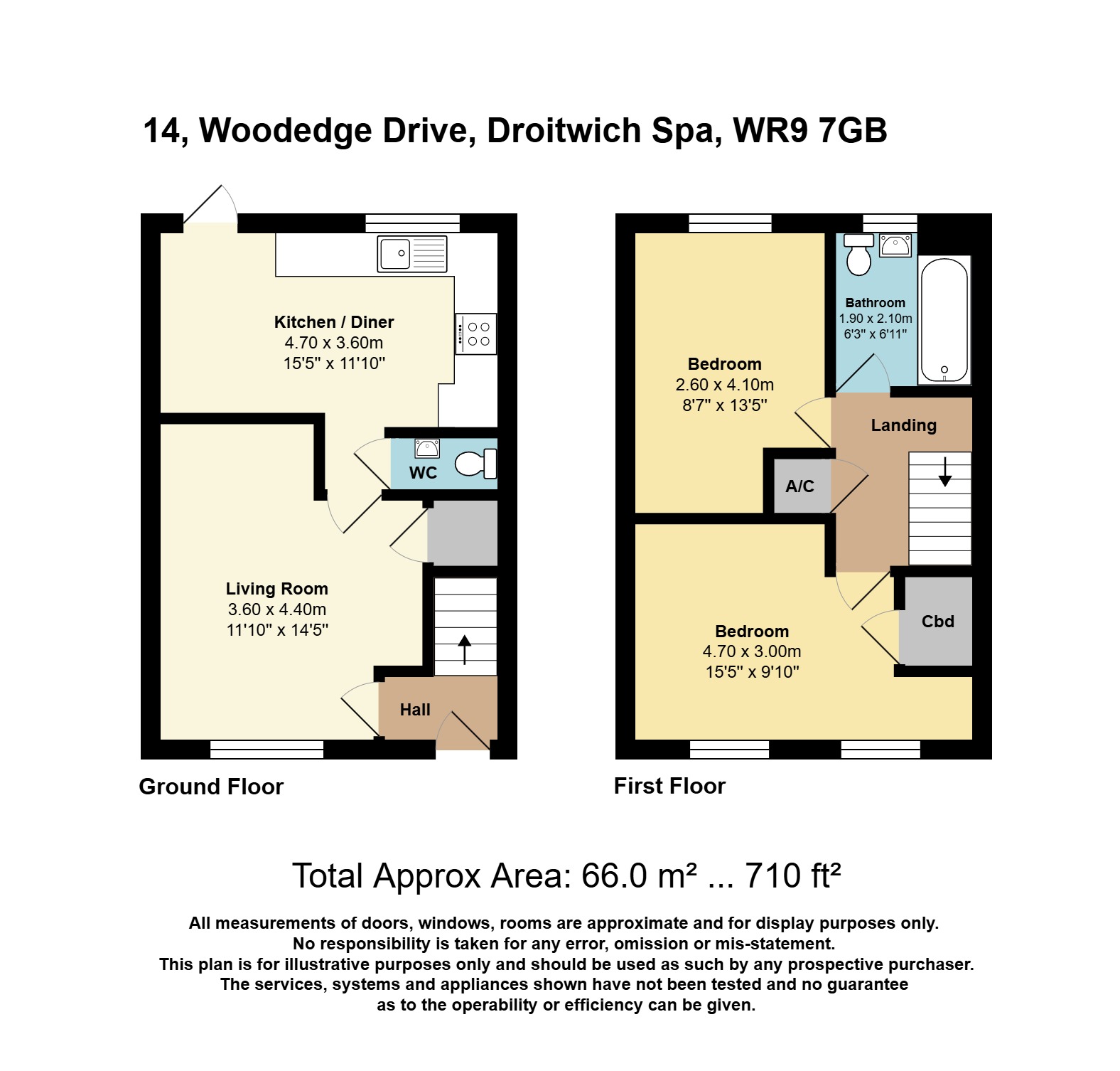 14, Woodedge Drive, Worcestershire floorplan