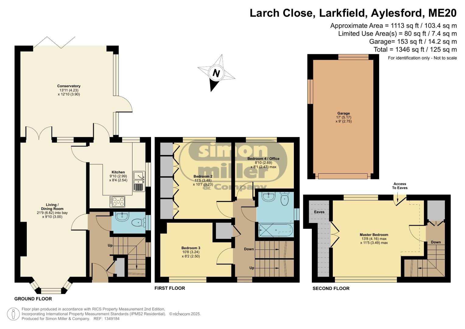 2, Larch Close, Aylesford floorplan