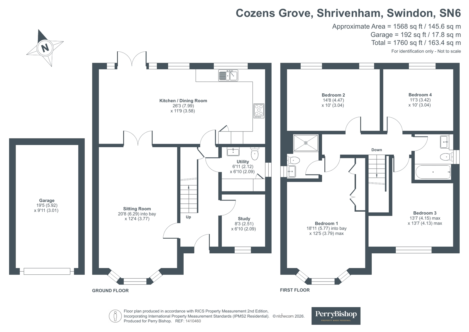 71, Cozens Grove, Swindon floorplan